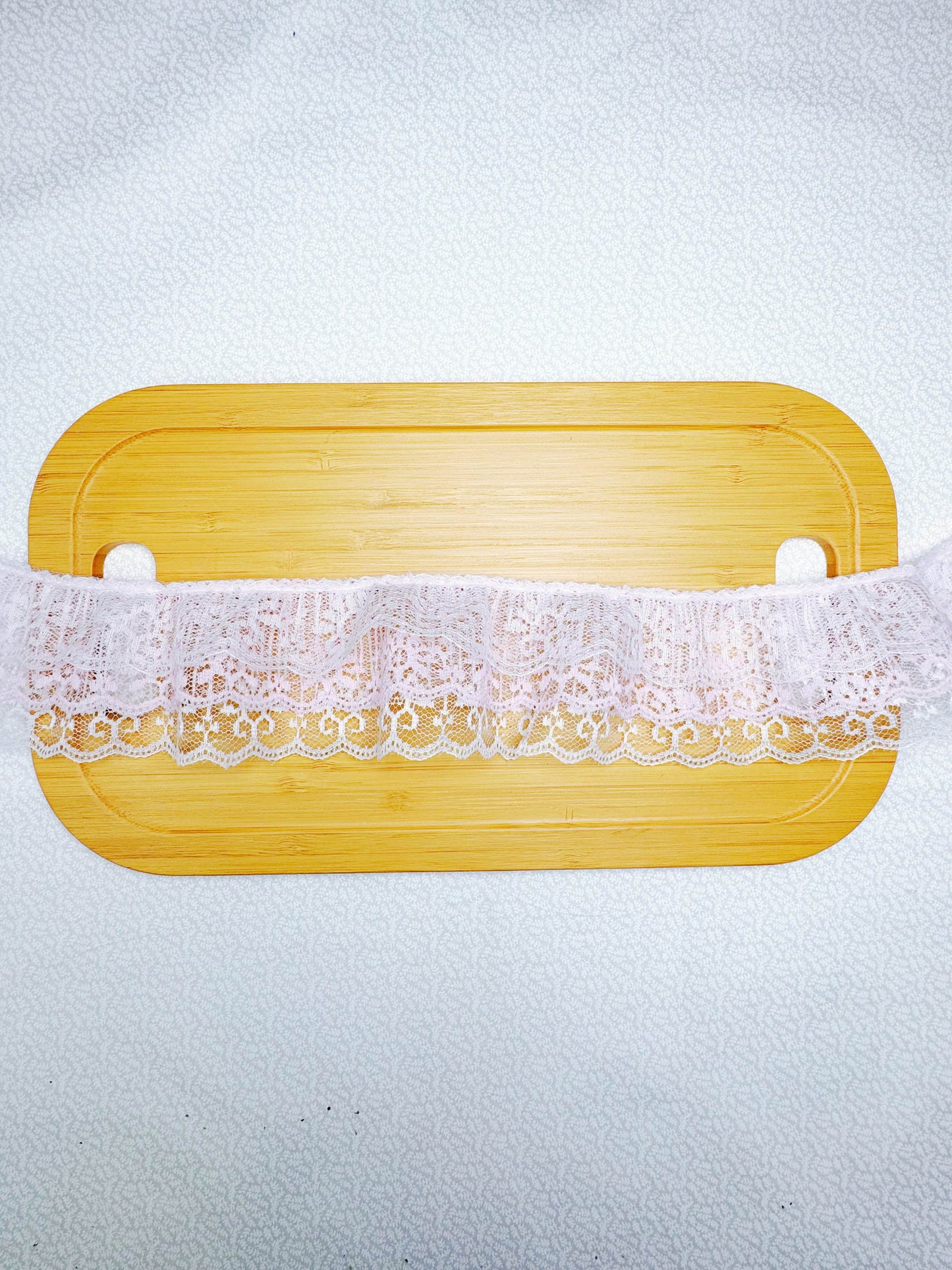 Light Pink White Lace Trim