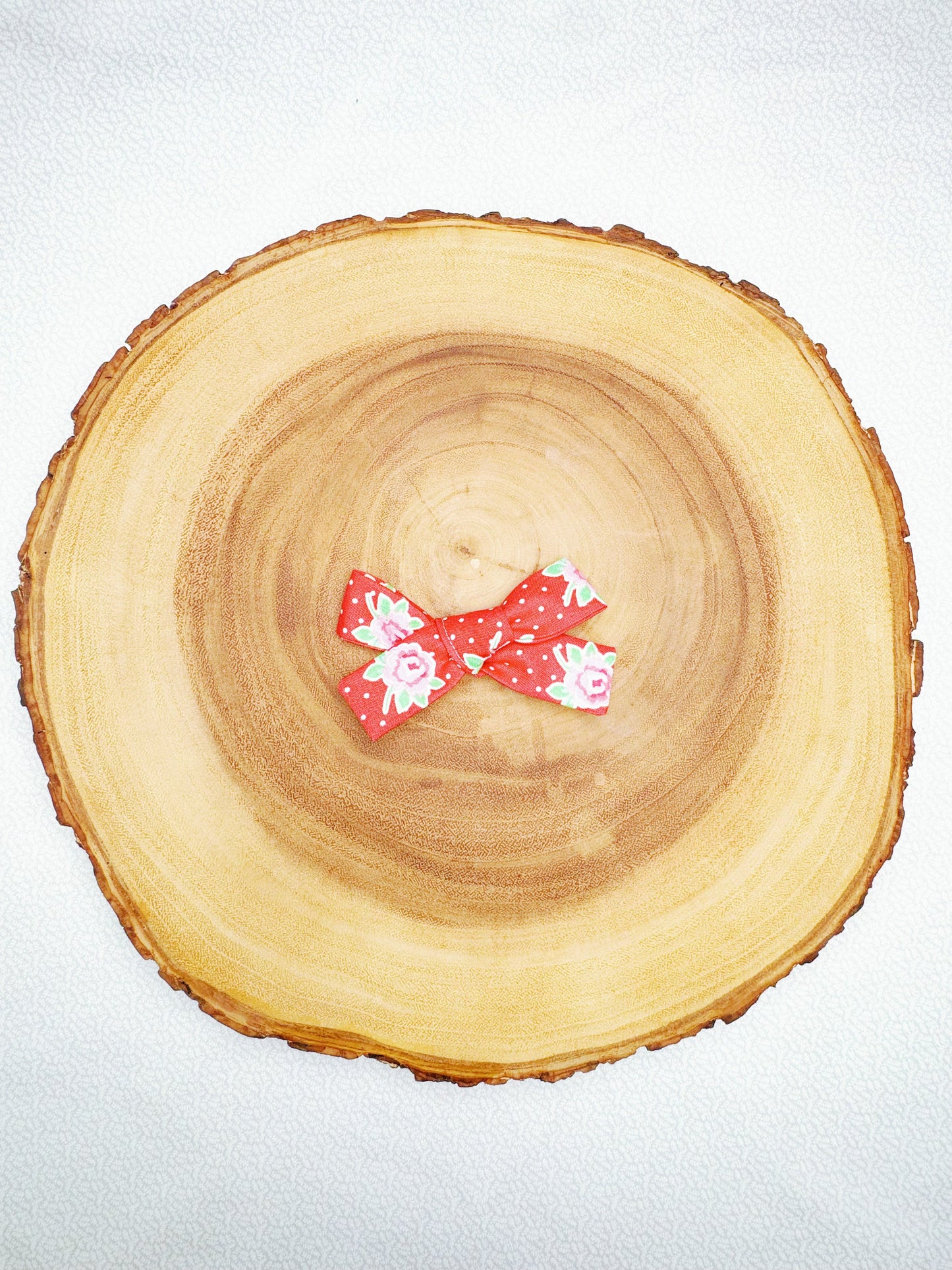 Roses and Dots Hair Bow