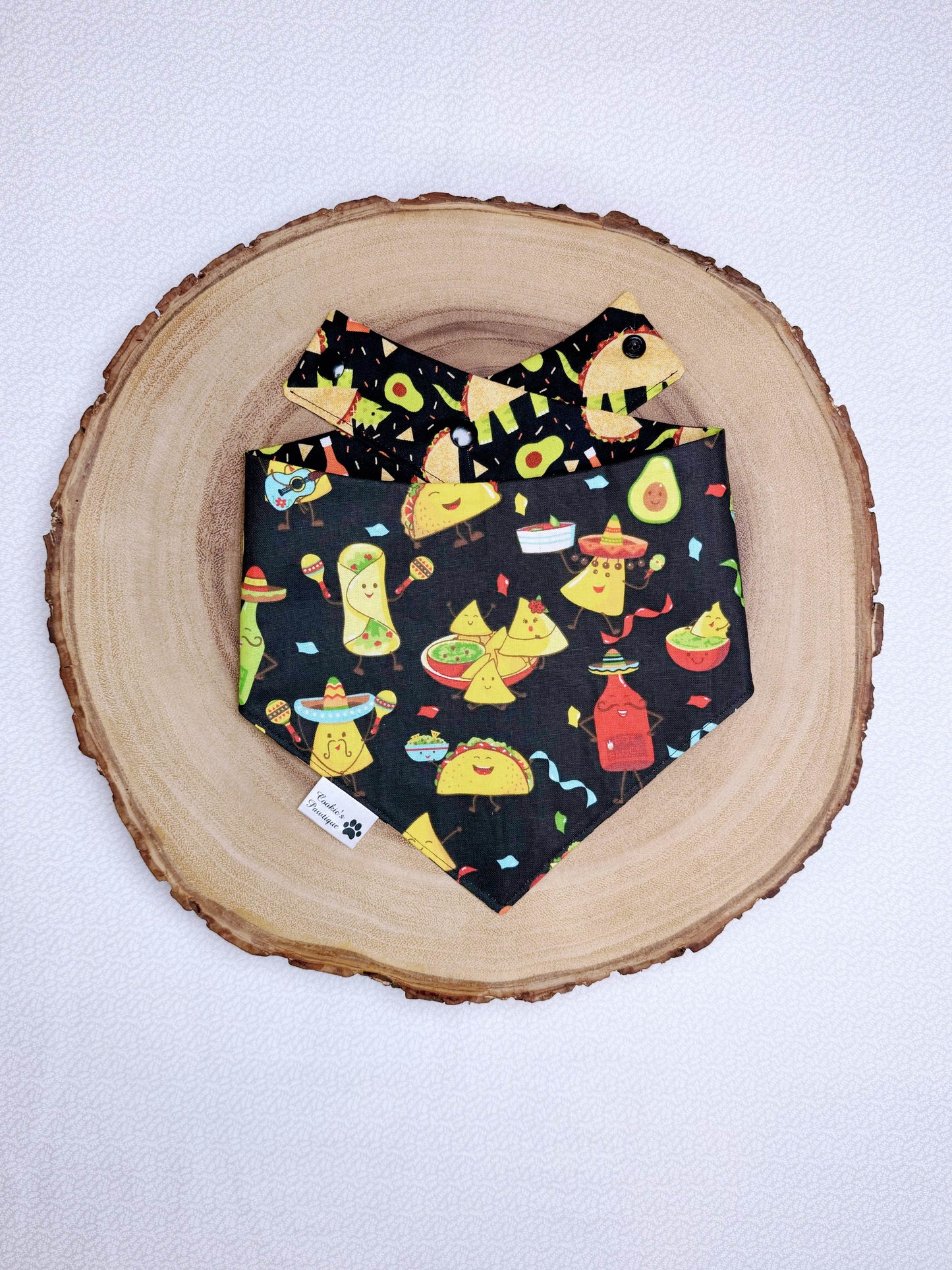 Taco Dinos And Party Time Bandana