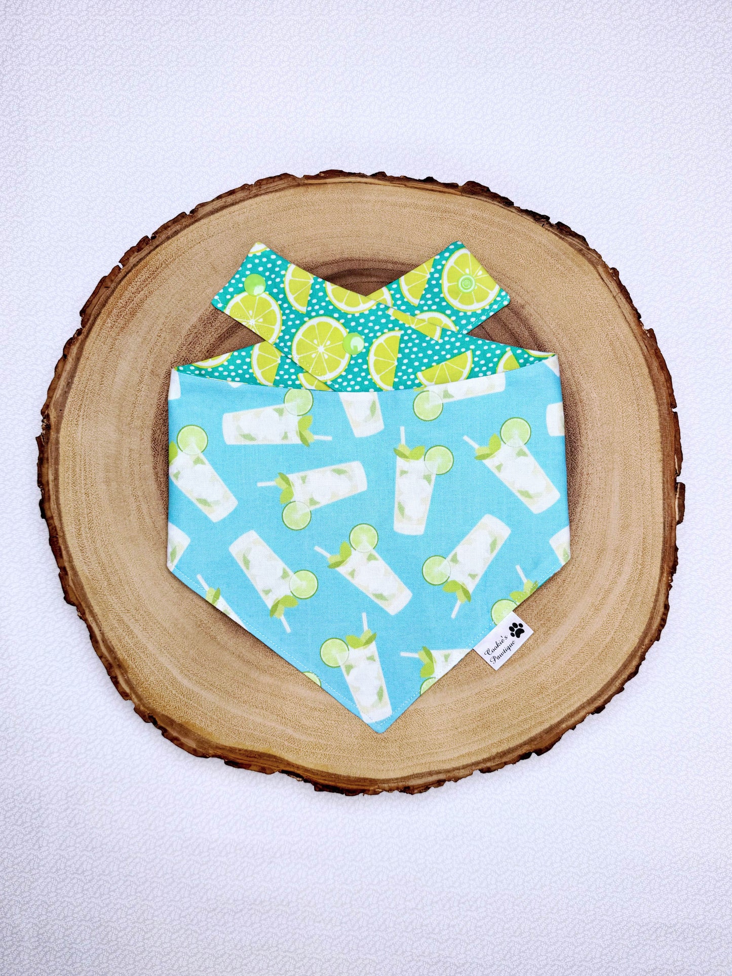 Mojito And Limes Bandana - Summer Blue