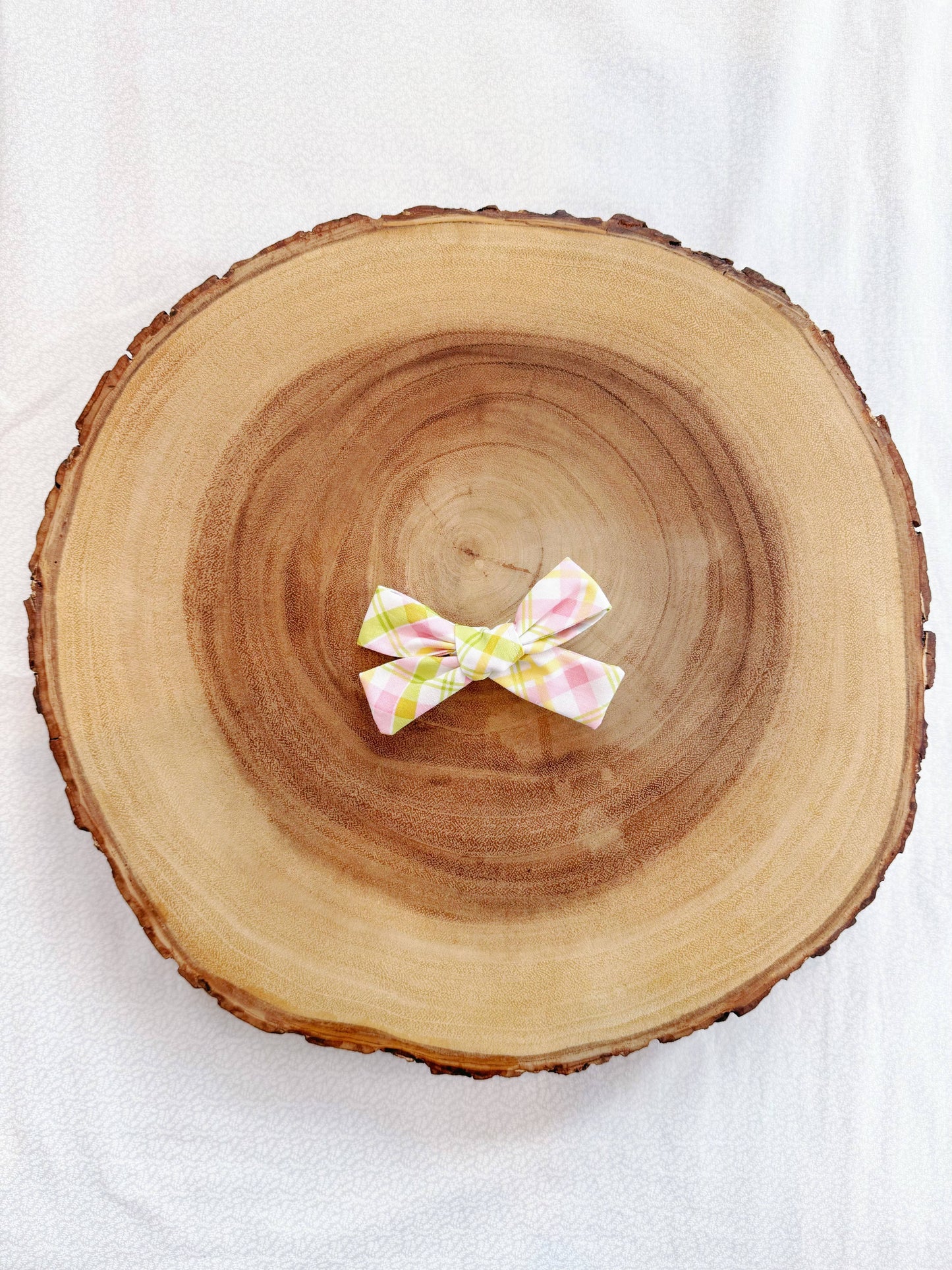 Pastel Plaid Hair Bow