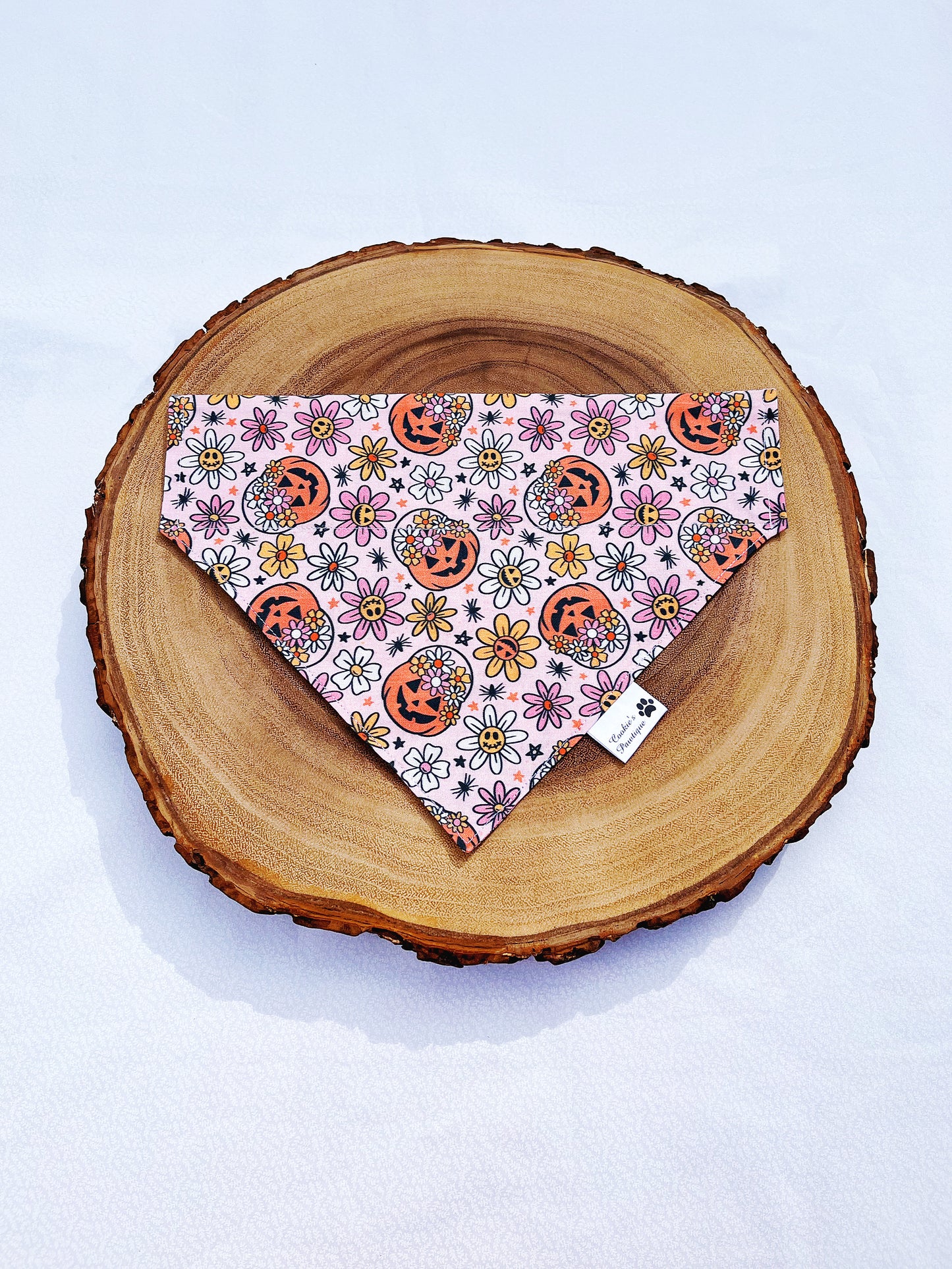 Halloween Hippie Pumpkins Garden Bandana