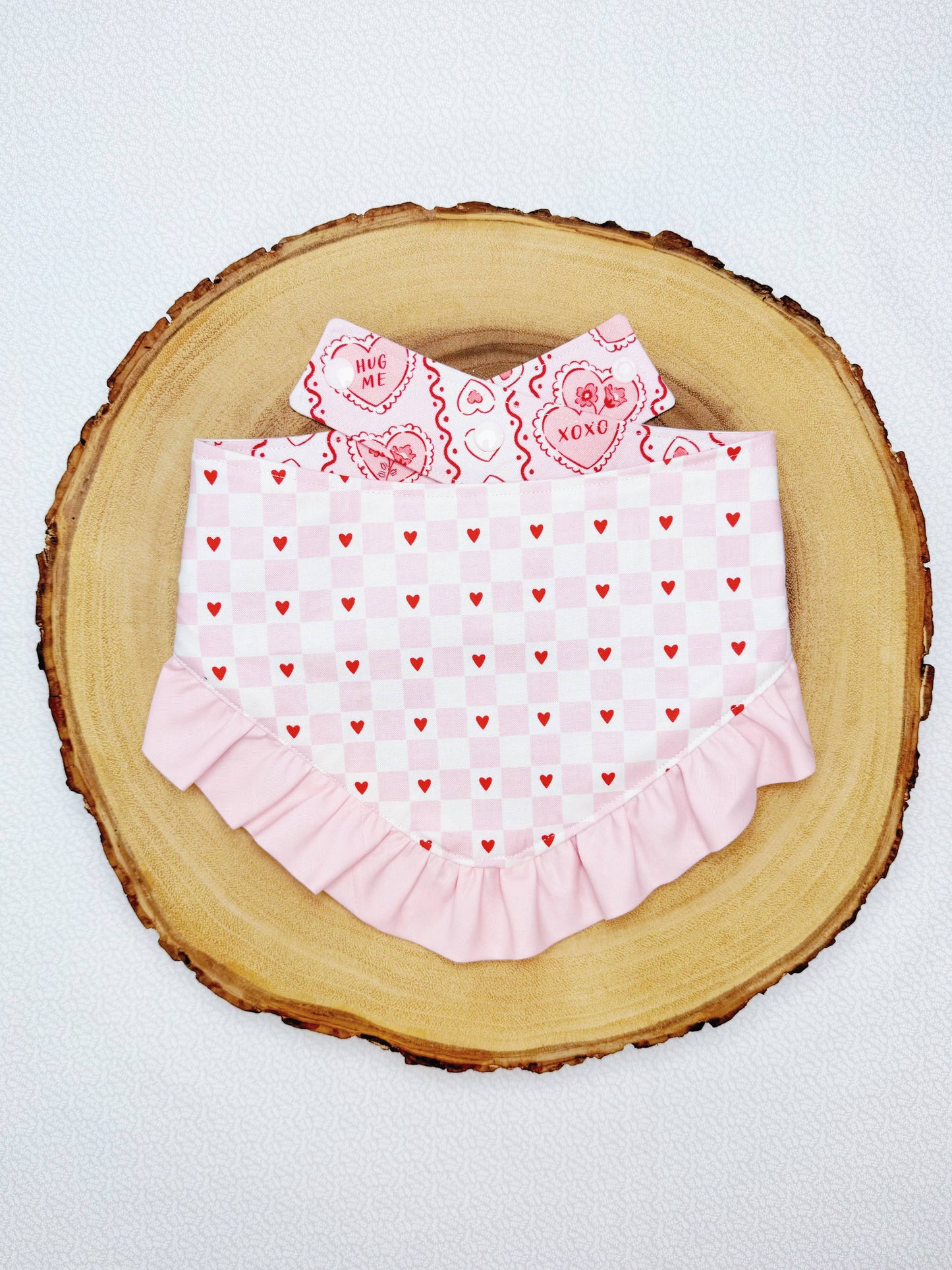 Valentine Heart Stripes and Checks Bandana
