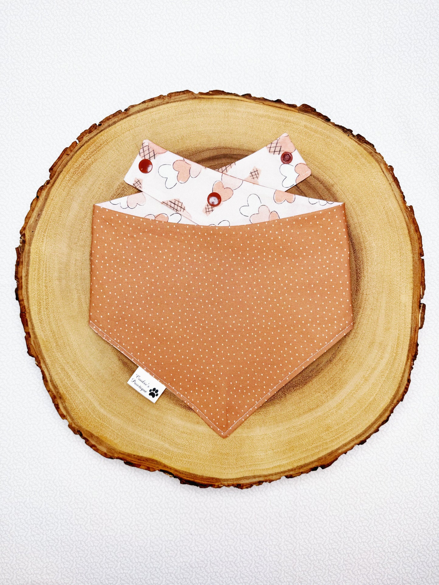 Ice Cream Cone Hearts Bandana