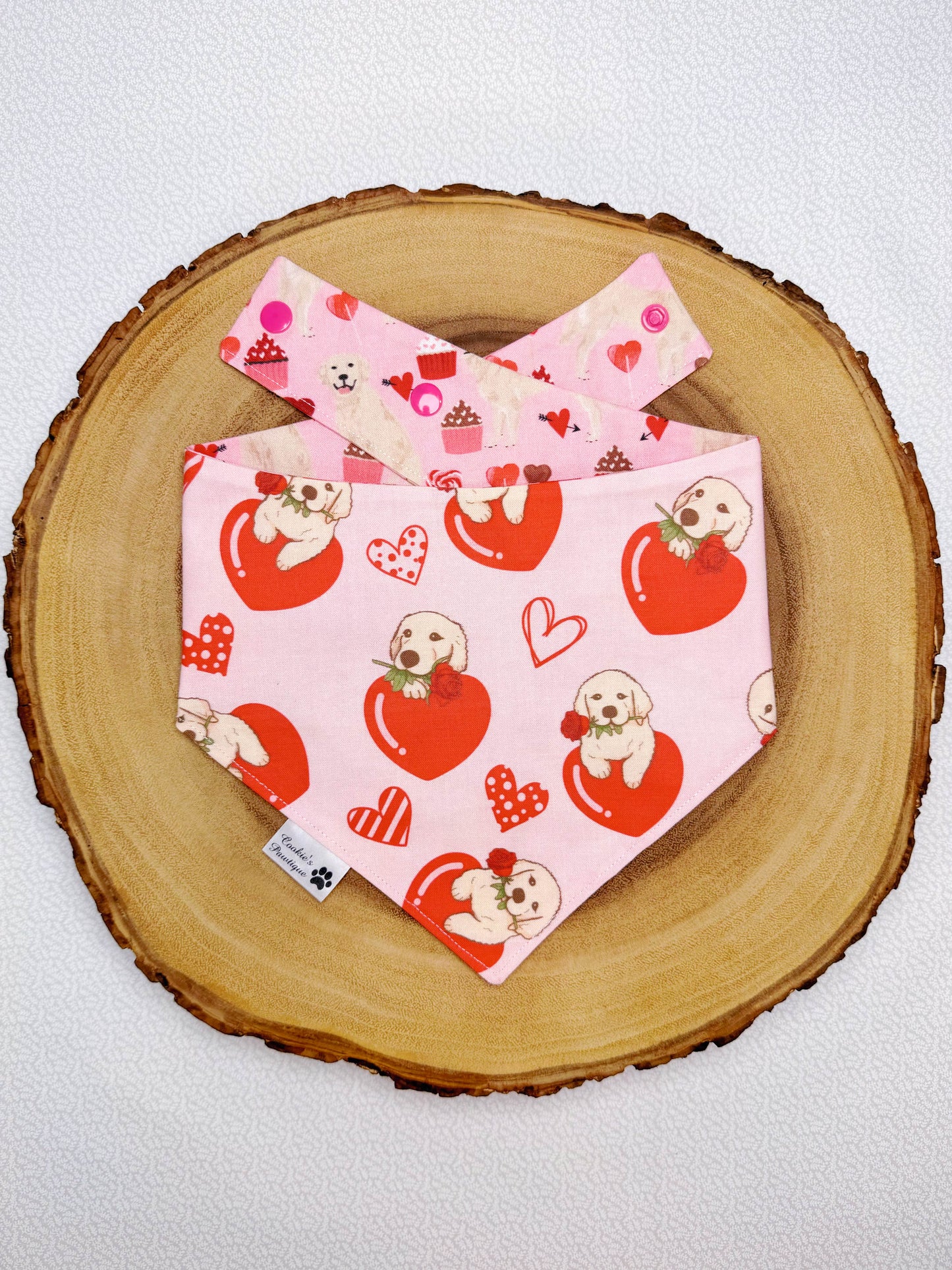 Golden Retriever Love Bandana