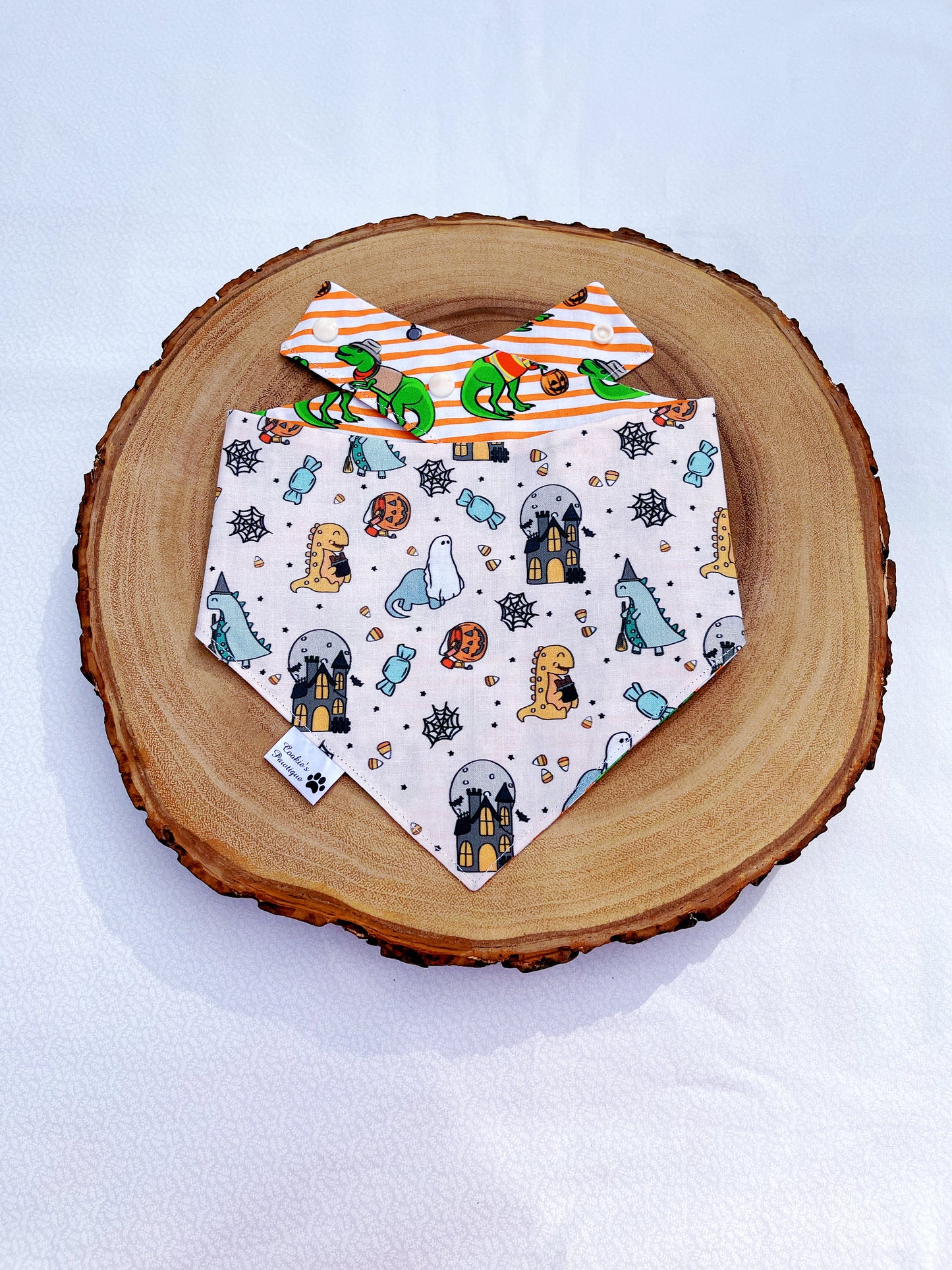 Happy Dinos In Halloween Bandana