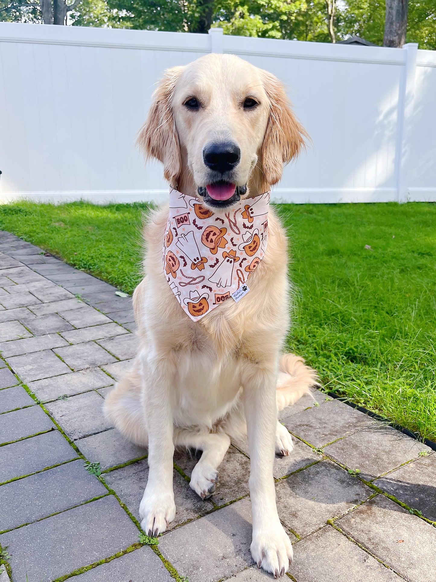 Halloween Cowboy And Spooky Pumpkins Bandana