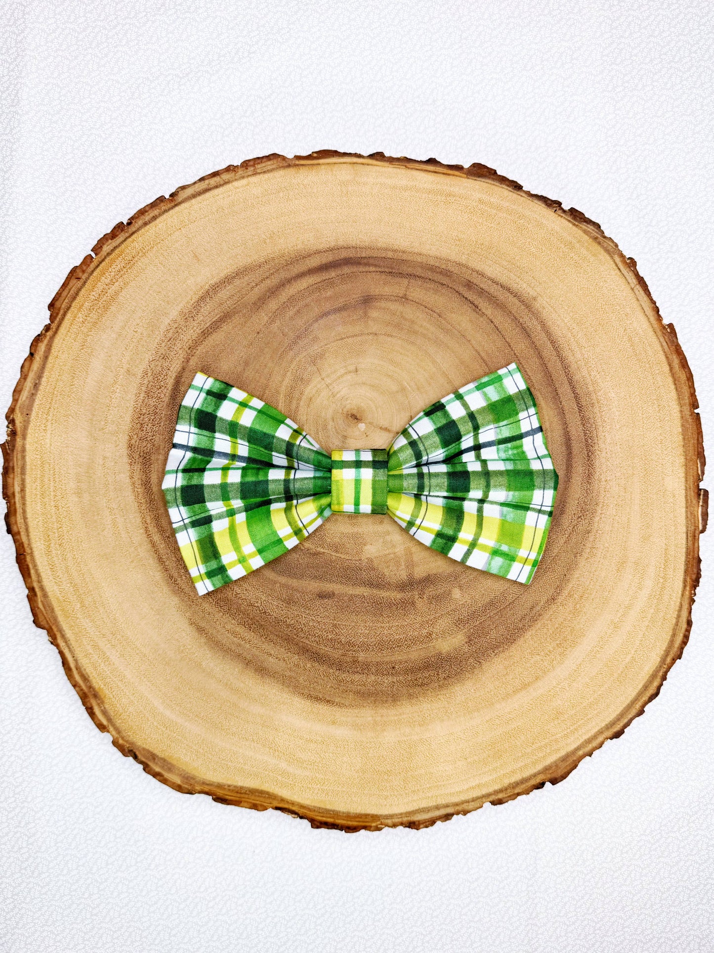 Watercolor Plaid Bow