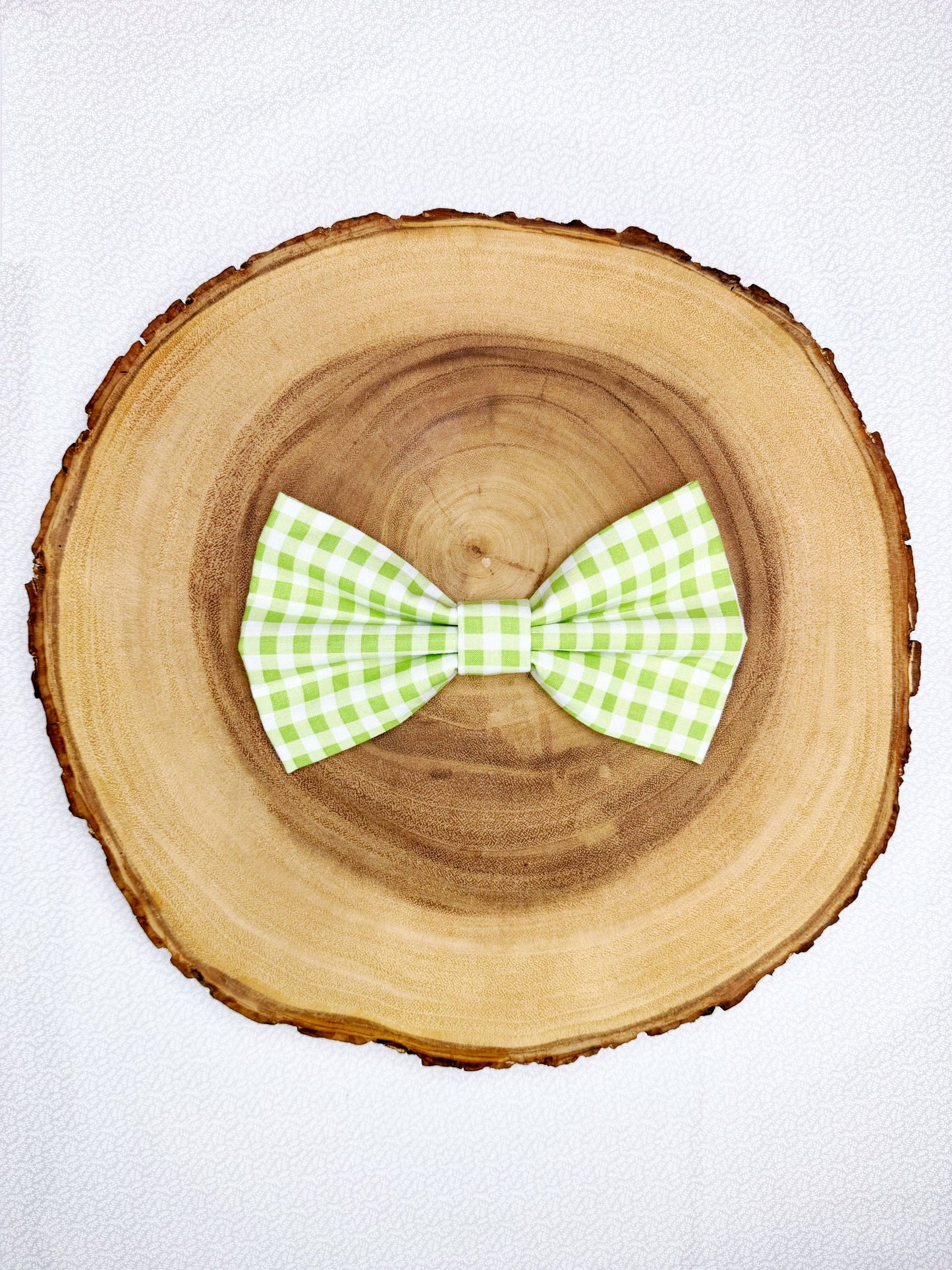 Green Gingham Bow