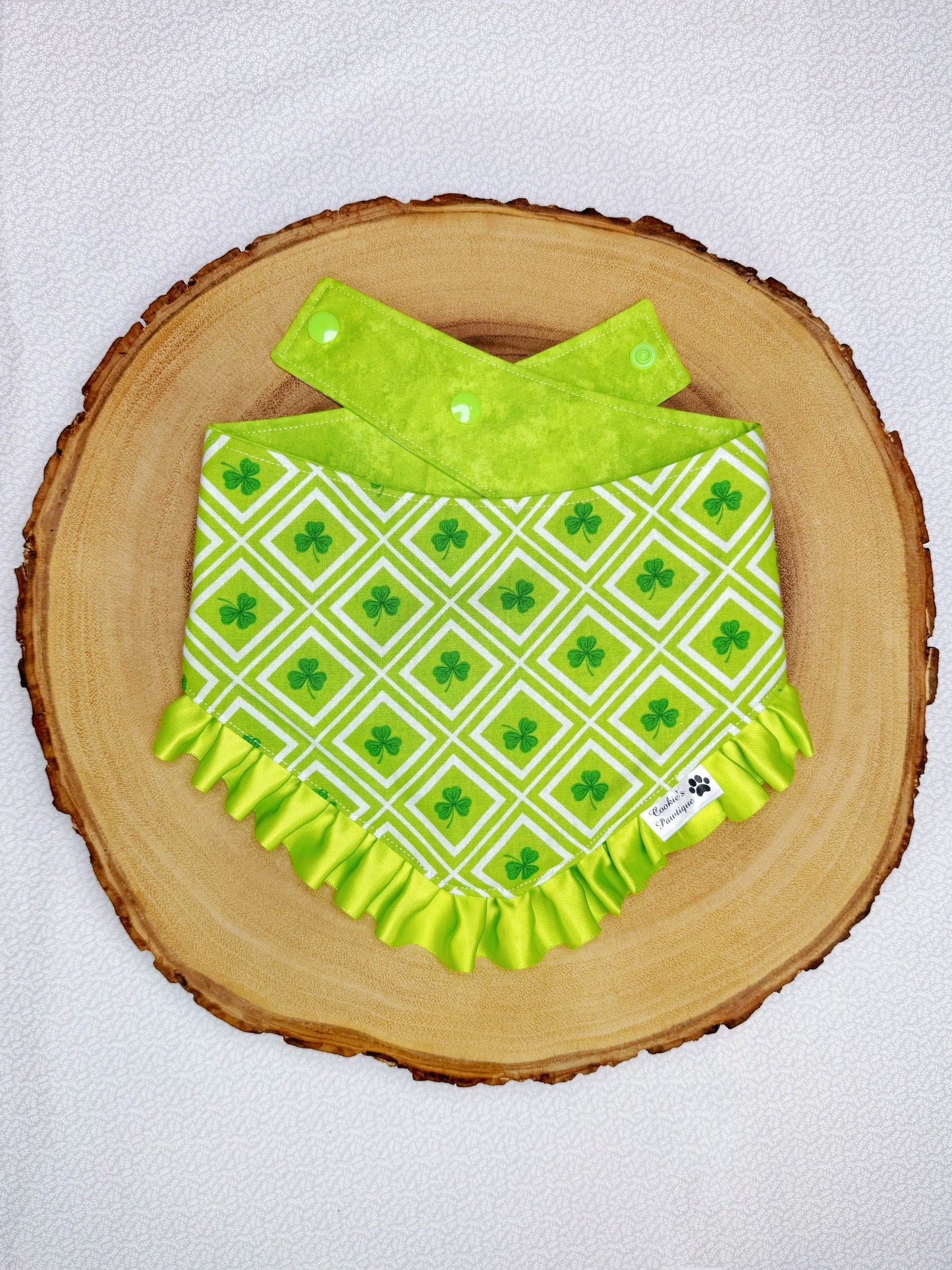 Argyle Clovers Plaid Bandana