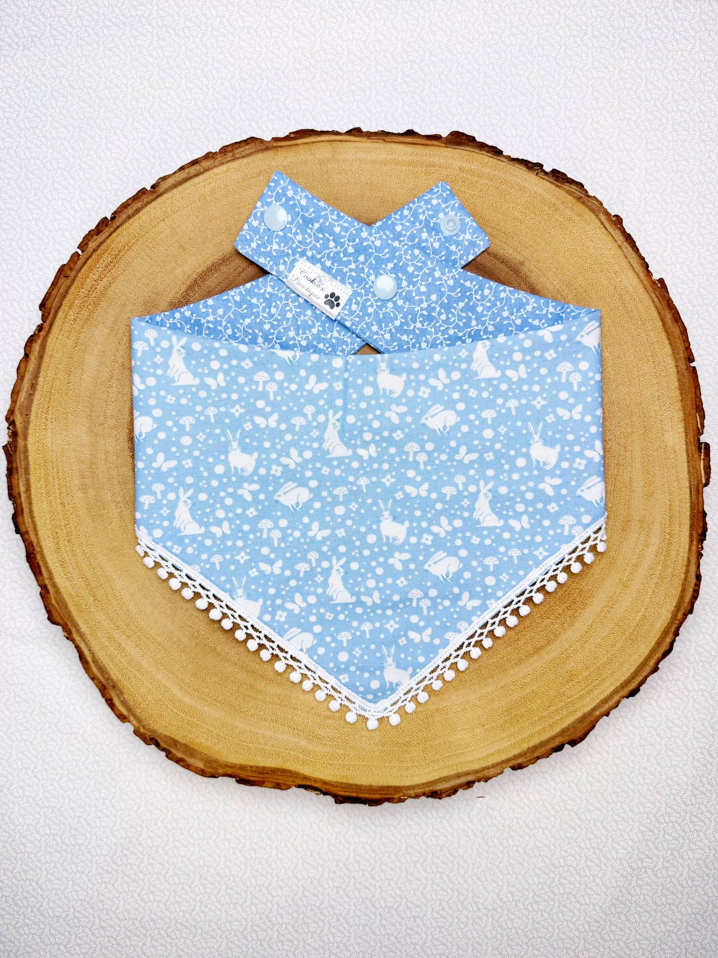 Pastel Blue Bunnies Bandana