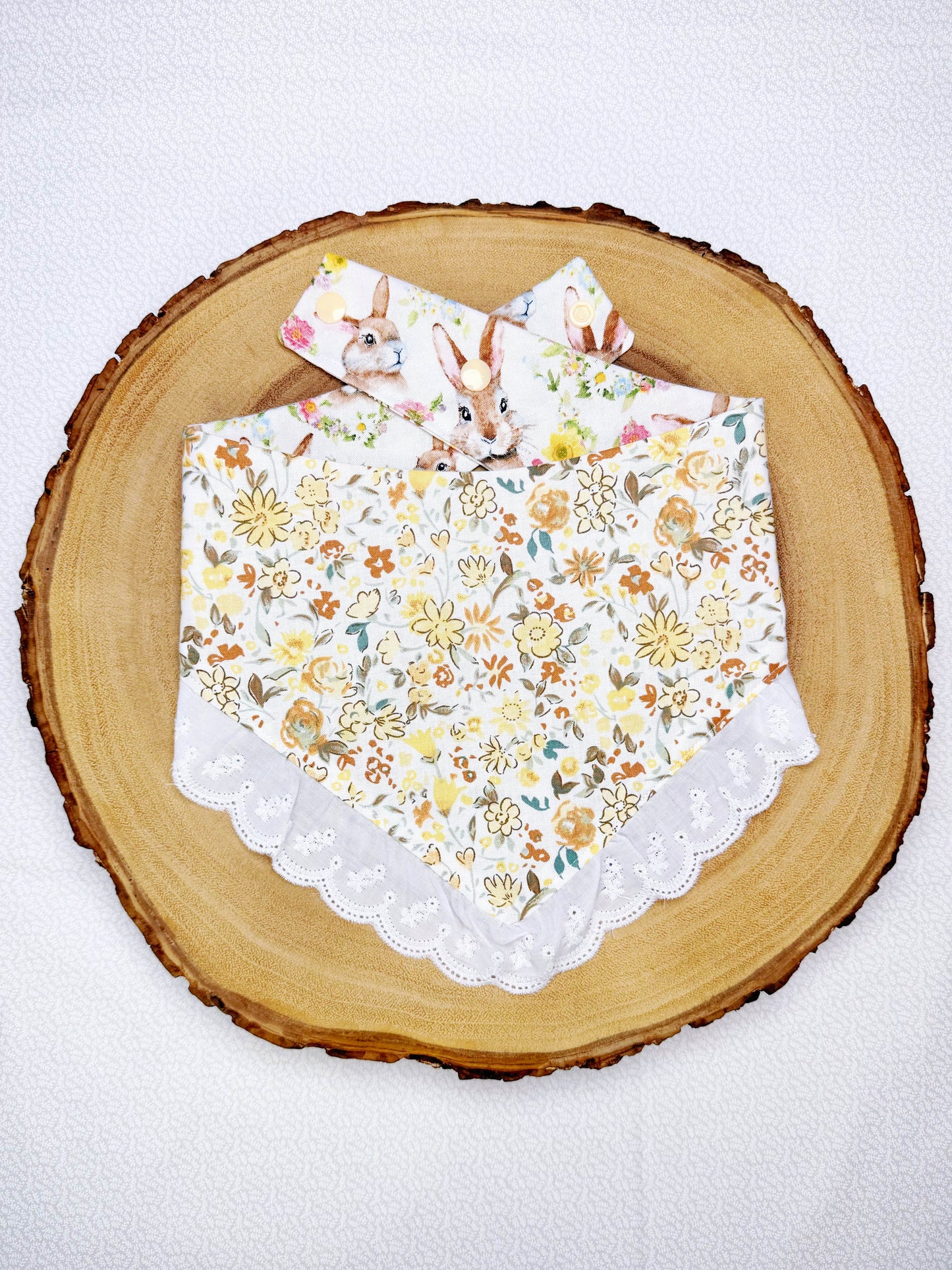 Vintage Bunnies and Spring Floral Bandana