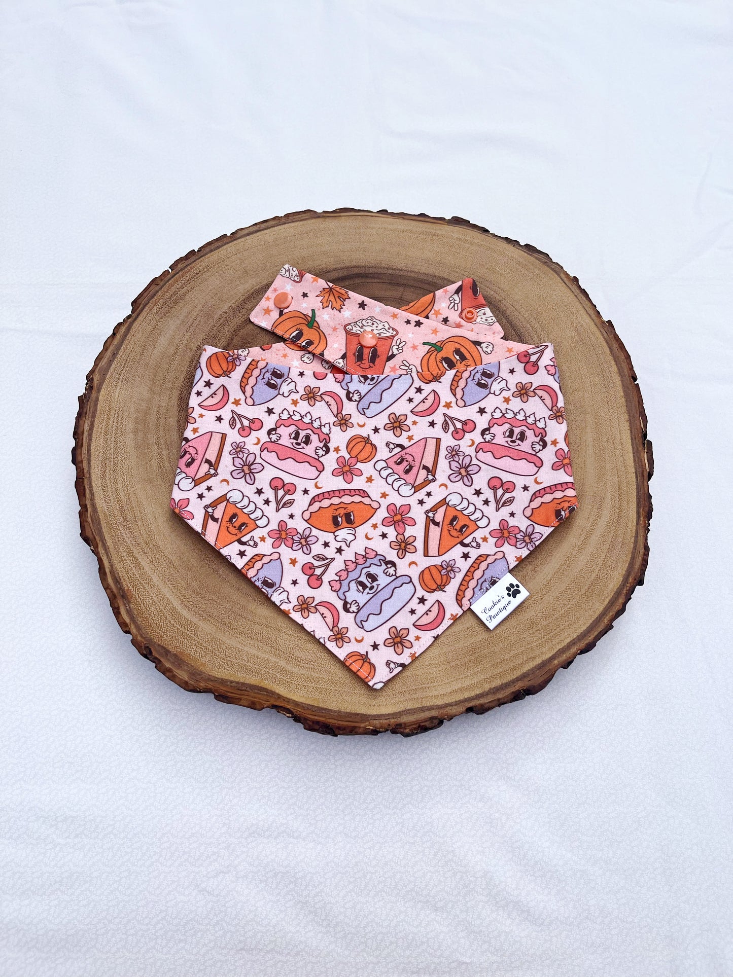 Vintage Thanksgiving Pies and Pumpkin Spice Bandana