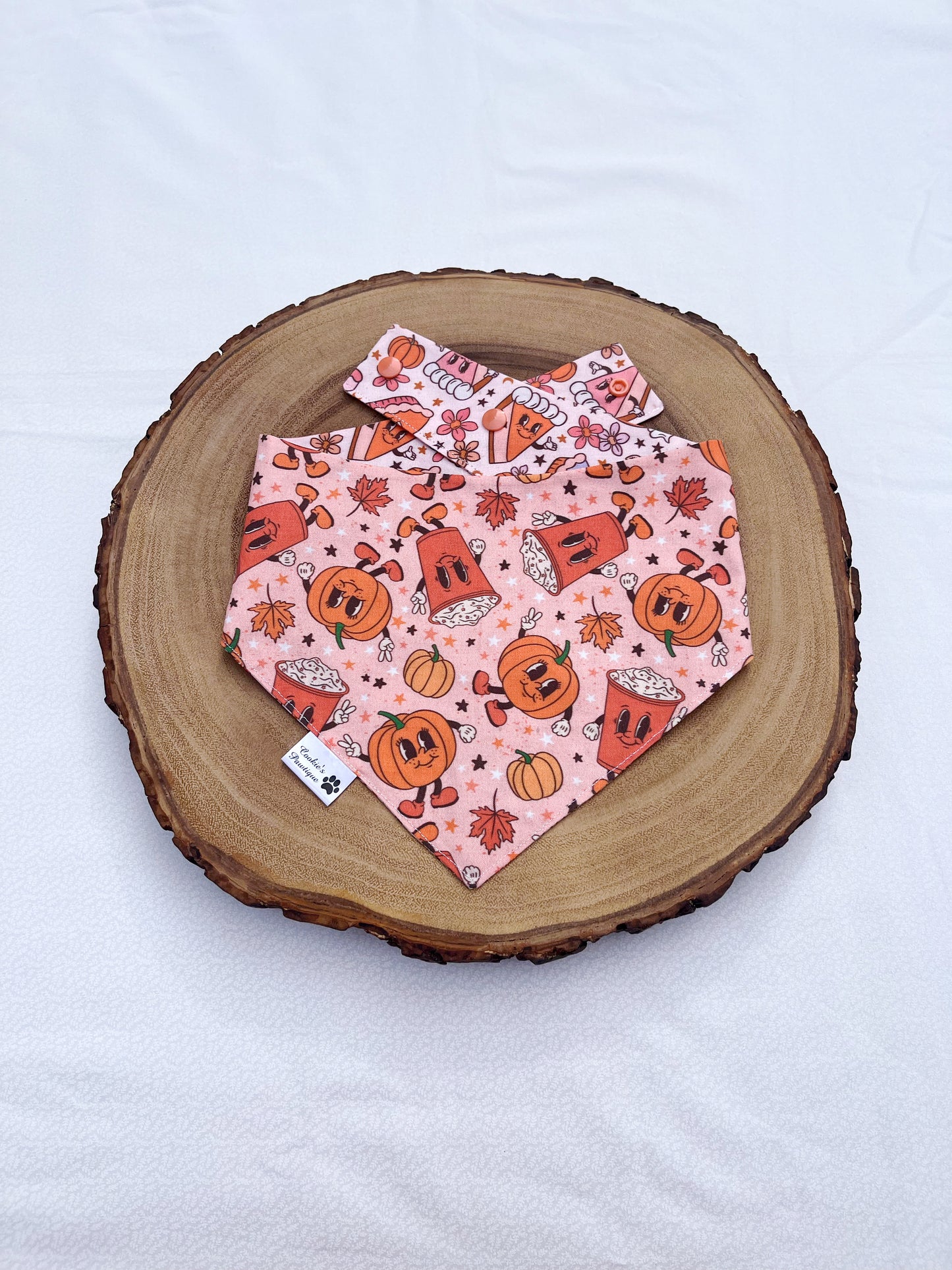 Vintage Thanksgiving Pies and Pumpkin Spice Bandana