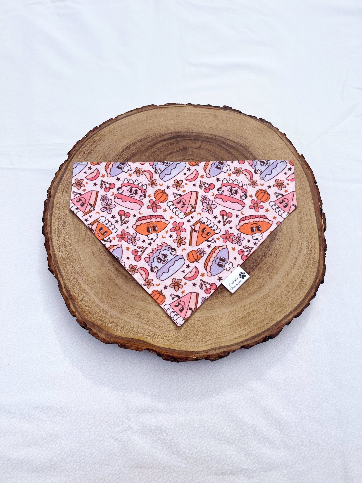 Vintage Thanksgiving Pies and Pumpkin Spice Bandana
