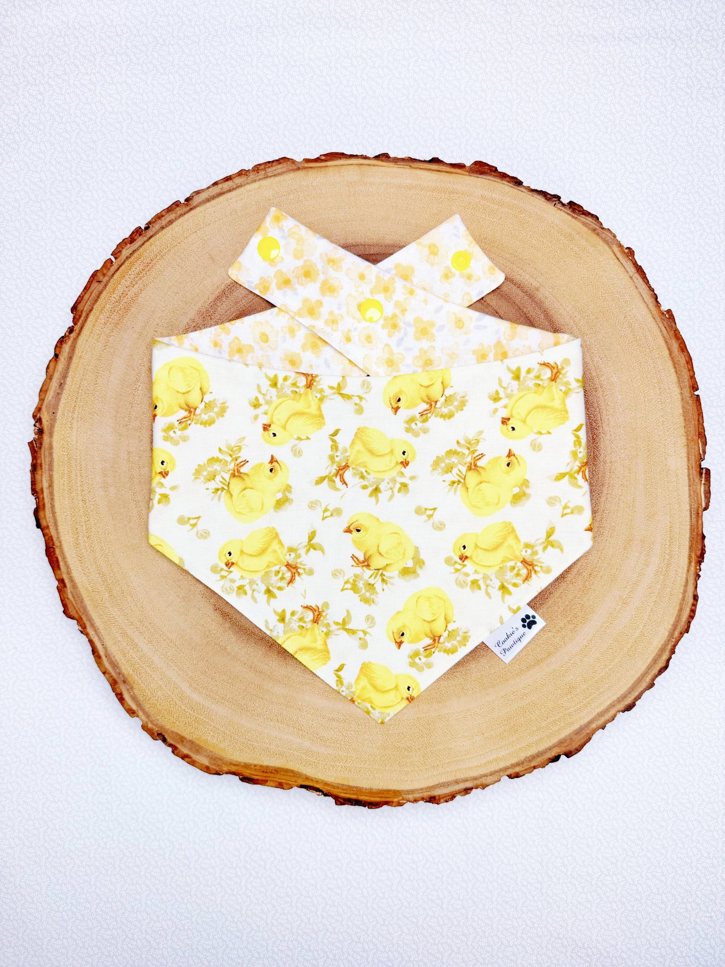 Raising Chicks and Yellow Floral Bandana
