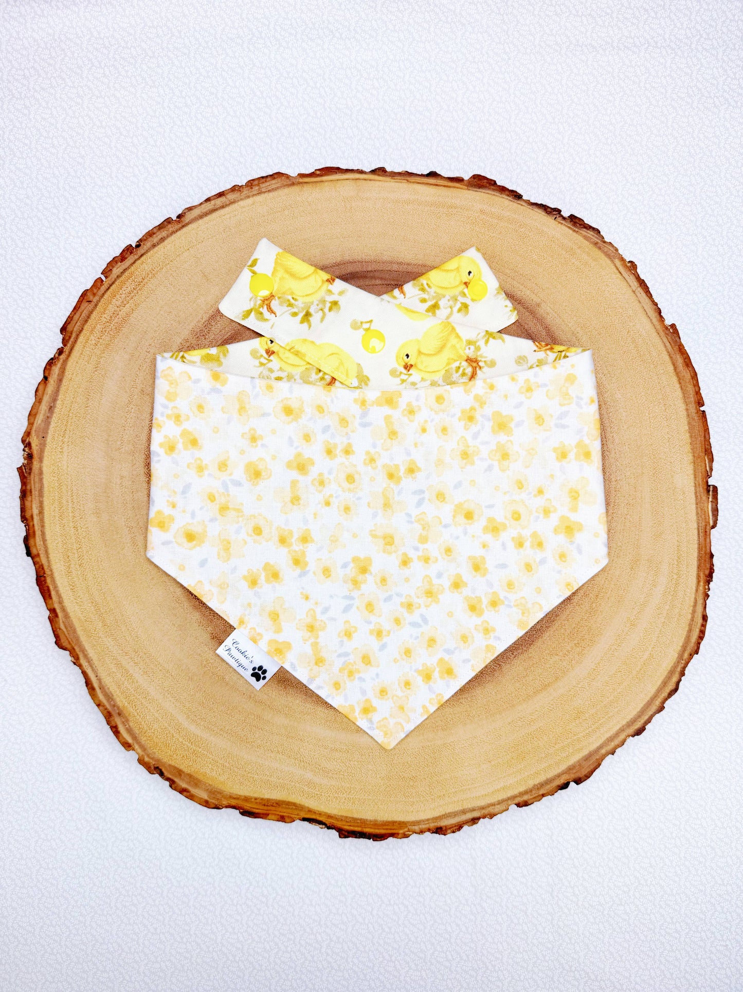 Raising Chicks and Yellow Floral Bandana