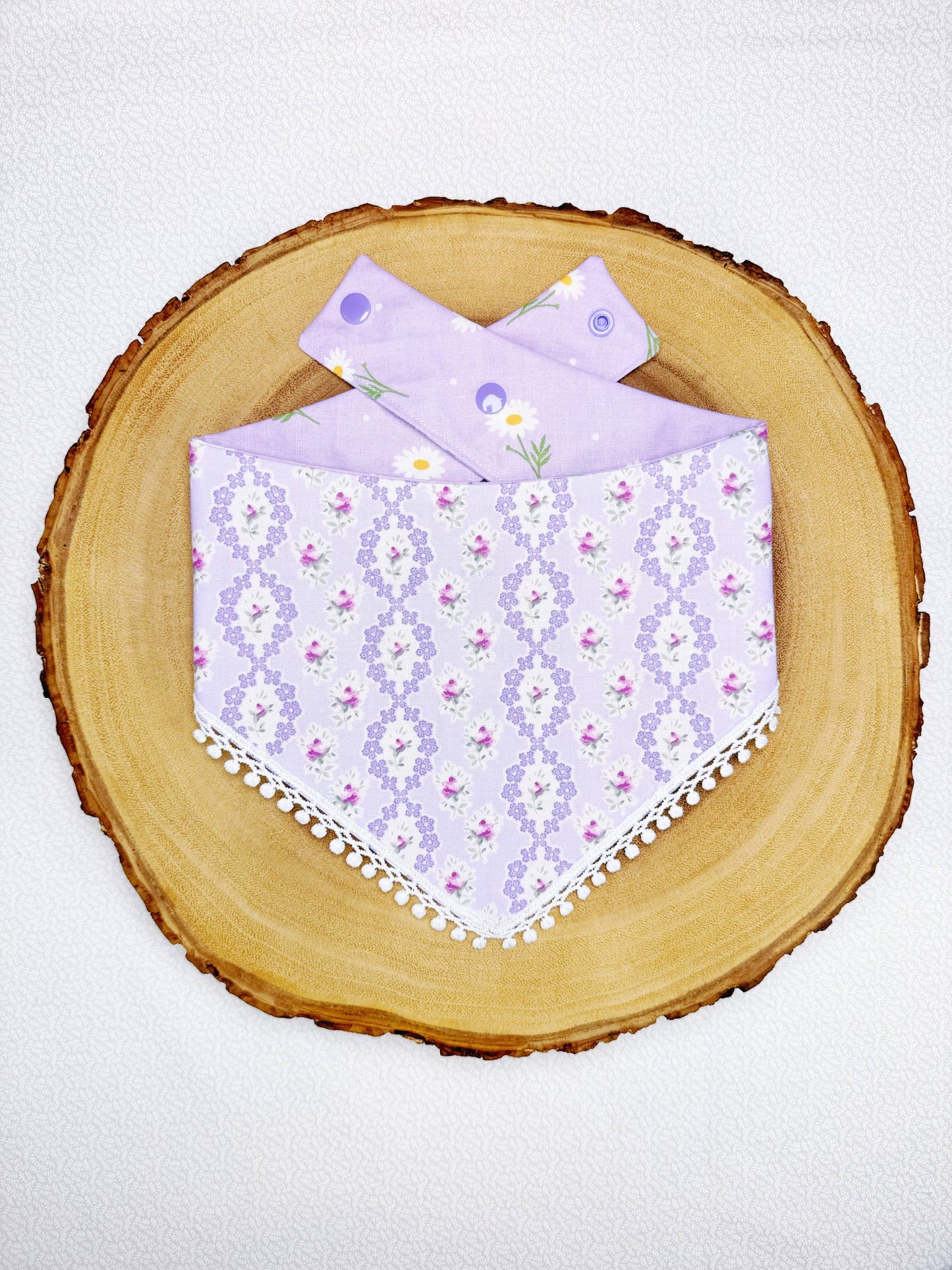 Lace Floral and Daisies Bandana