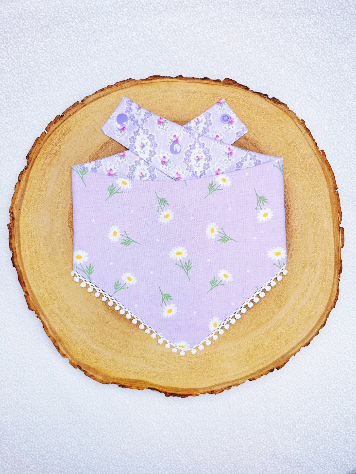 Lace Floral and Daisies Bandana