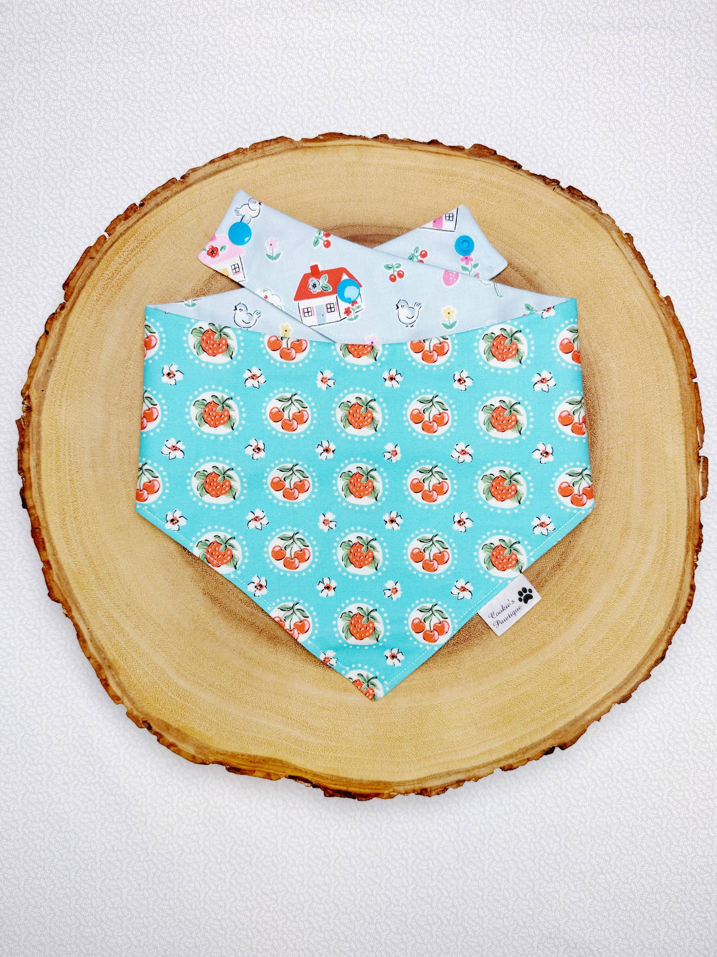 Sweet Cherries Strawberries and Home Bandana