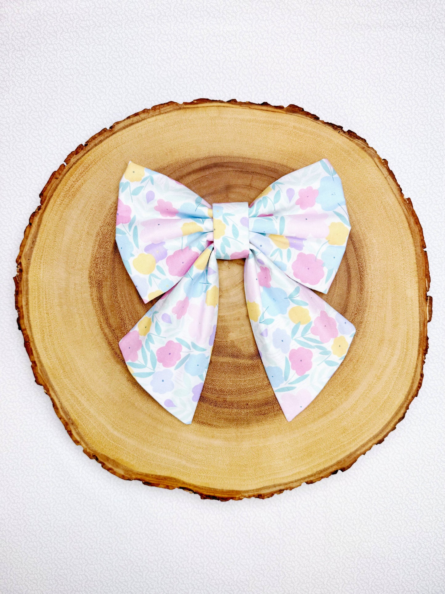Pastel Floral Bow