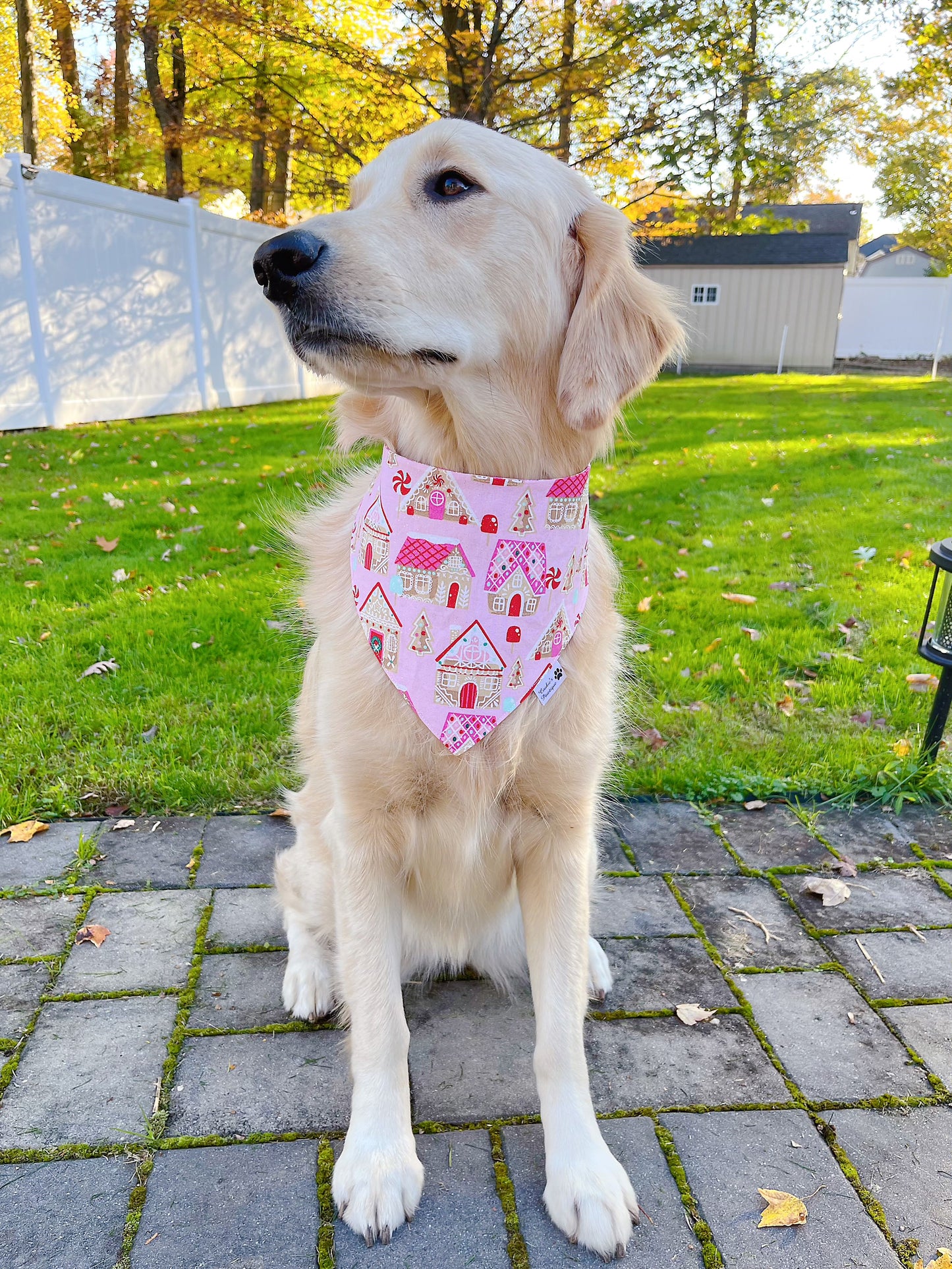 Sweet Gingerbread Village Bandana