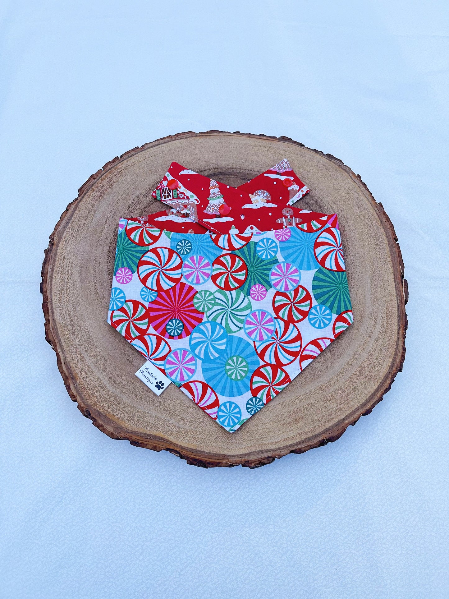 Gingerbread House And Peppermint Candies Bandana