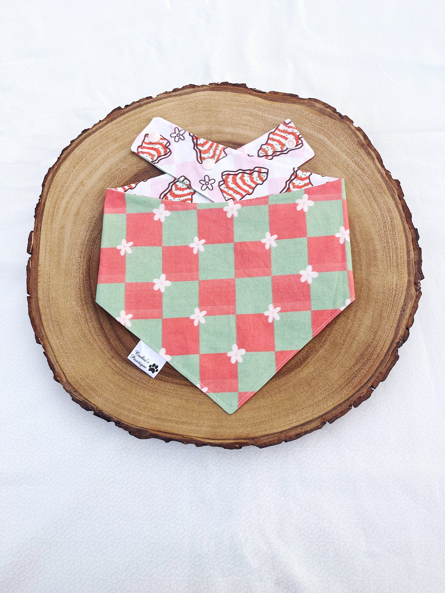 Christmas Tree Cakes and Checkerboard Bandana