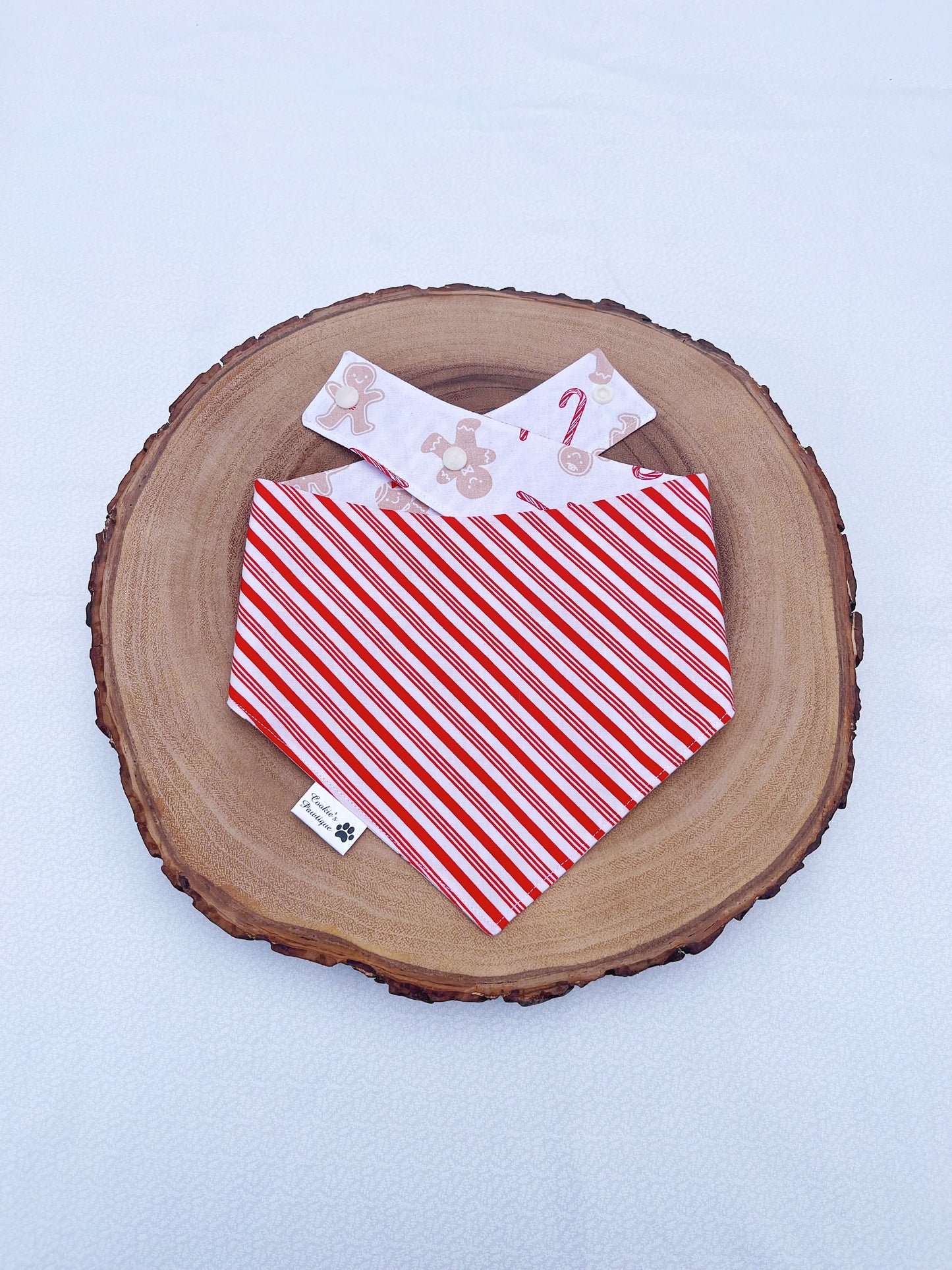 Gingerbread Men & Candy Canes Bandana