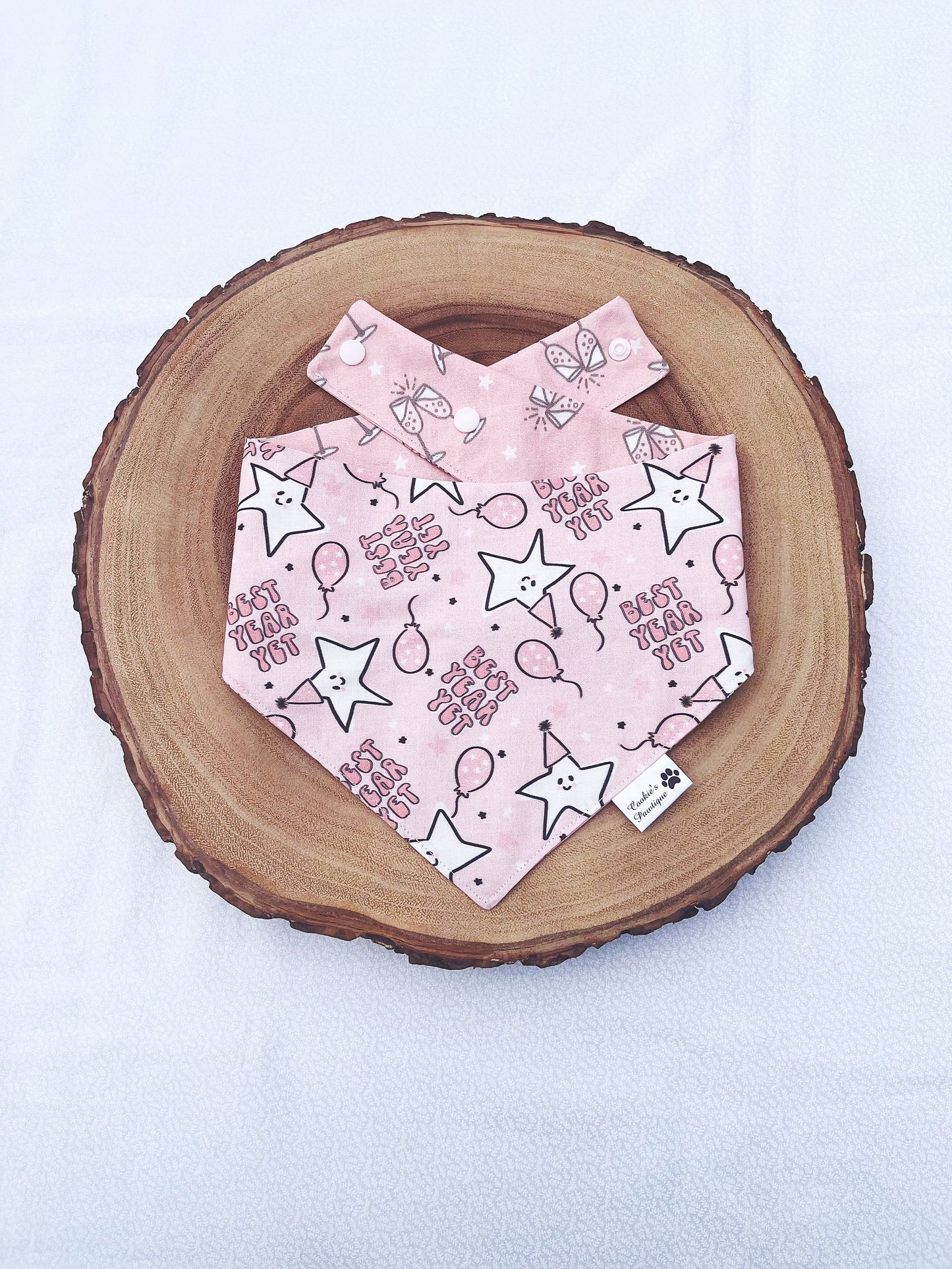 Pink New Year Bandana