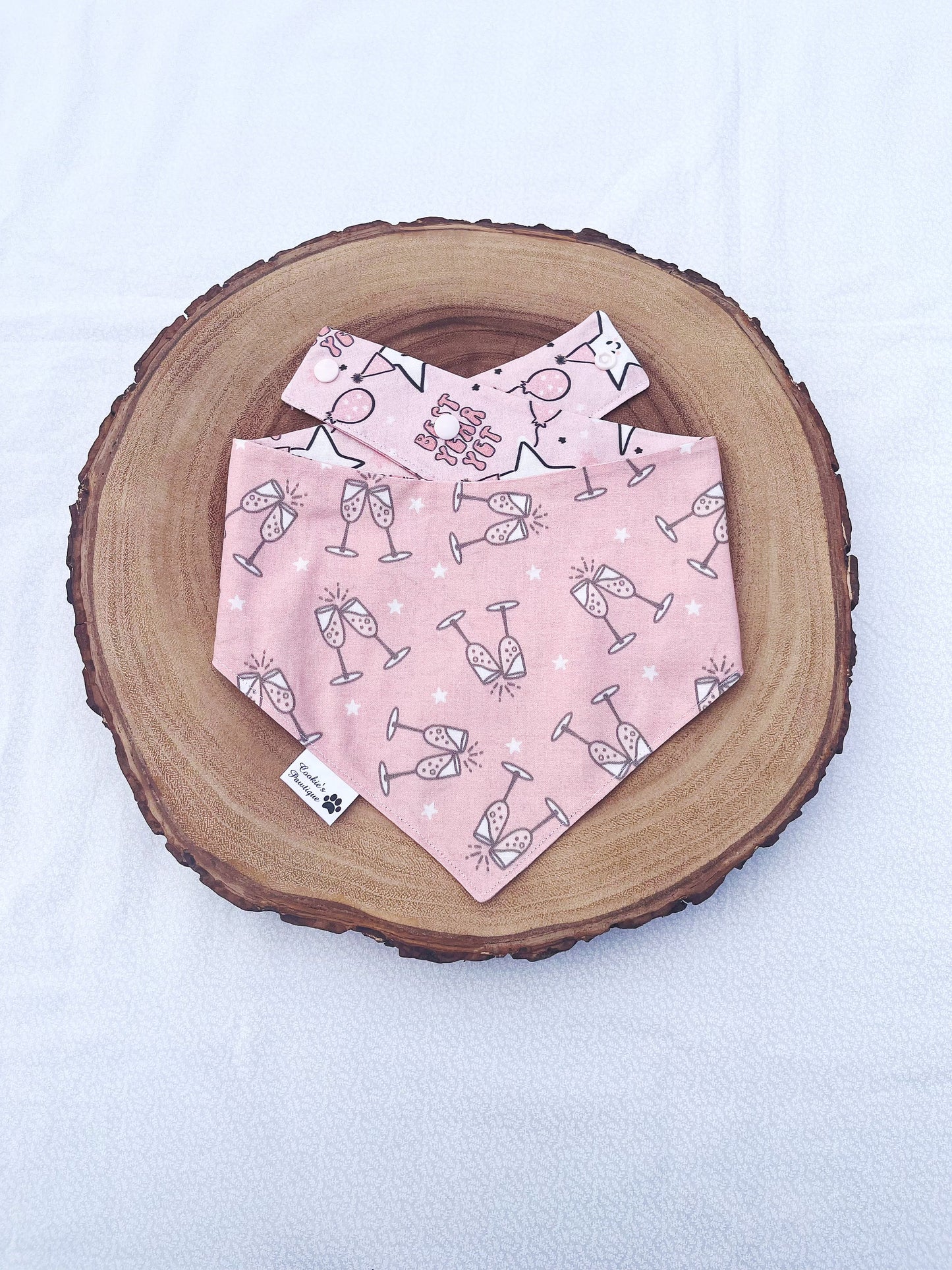 Pink New Year Bandana