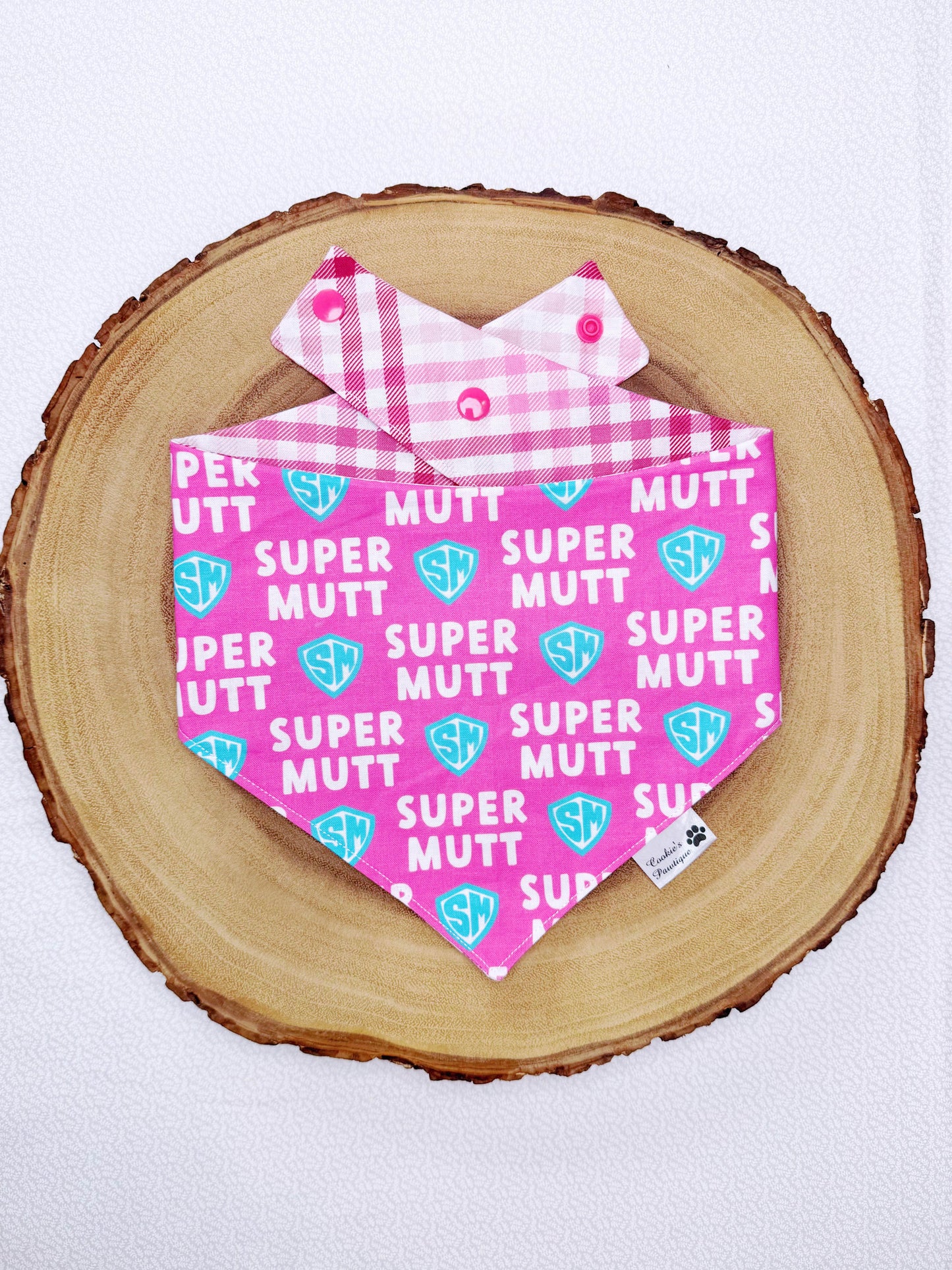 Super Mutt Bandana - Hot Pink