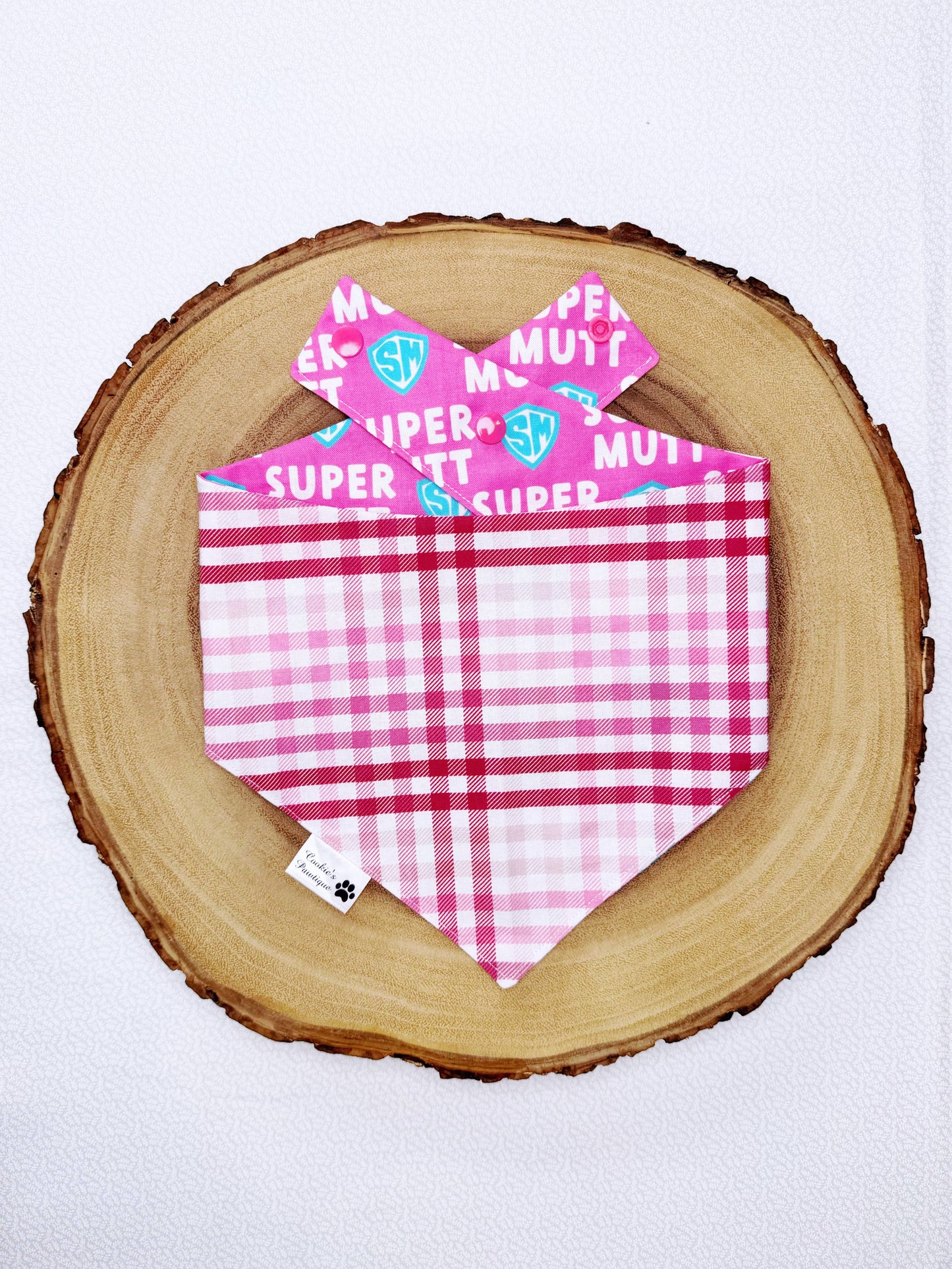 Super Mutt Bandana - Hot Pink