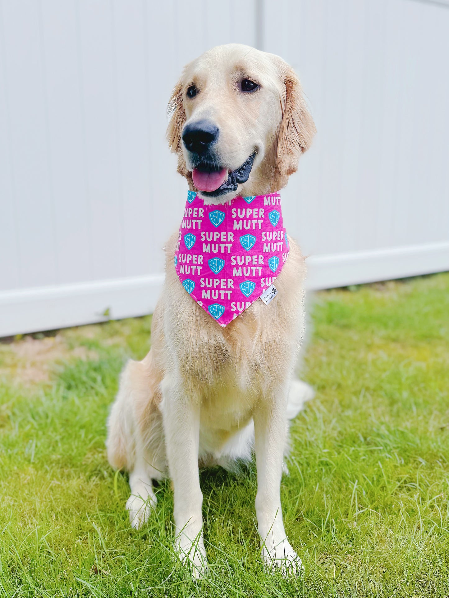 Super Mutt Bandana - Hot Pink