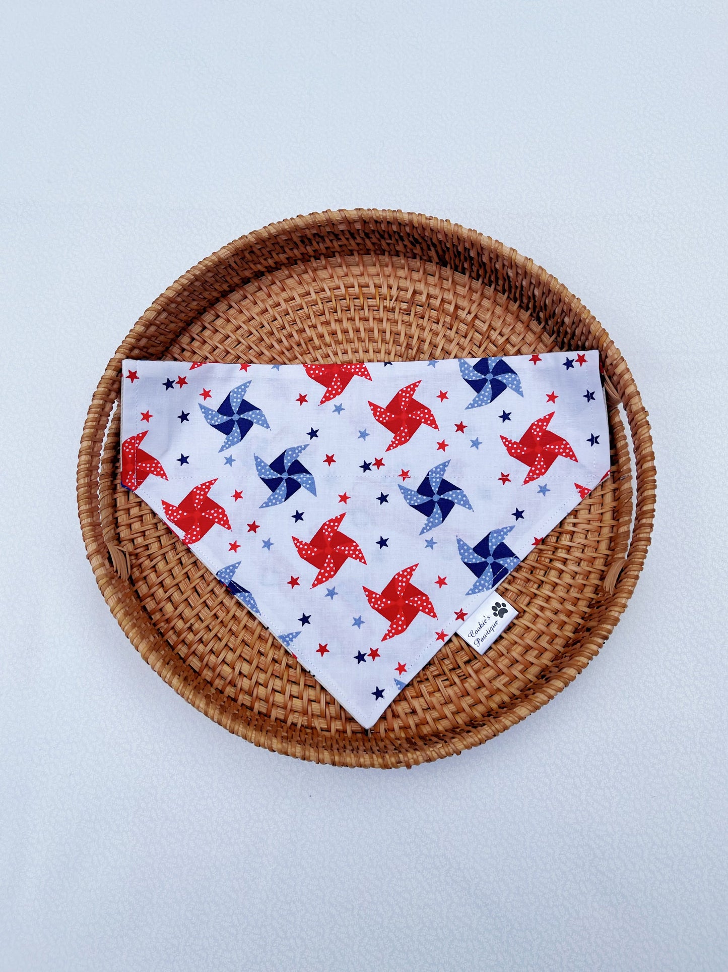 Patriotic Vintage Cars And Pinwheels Bandana