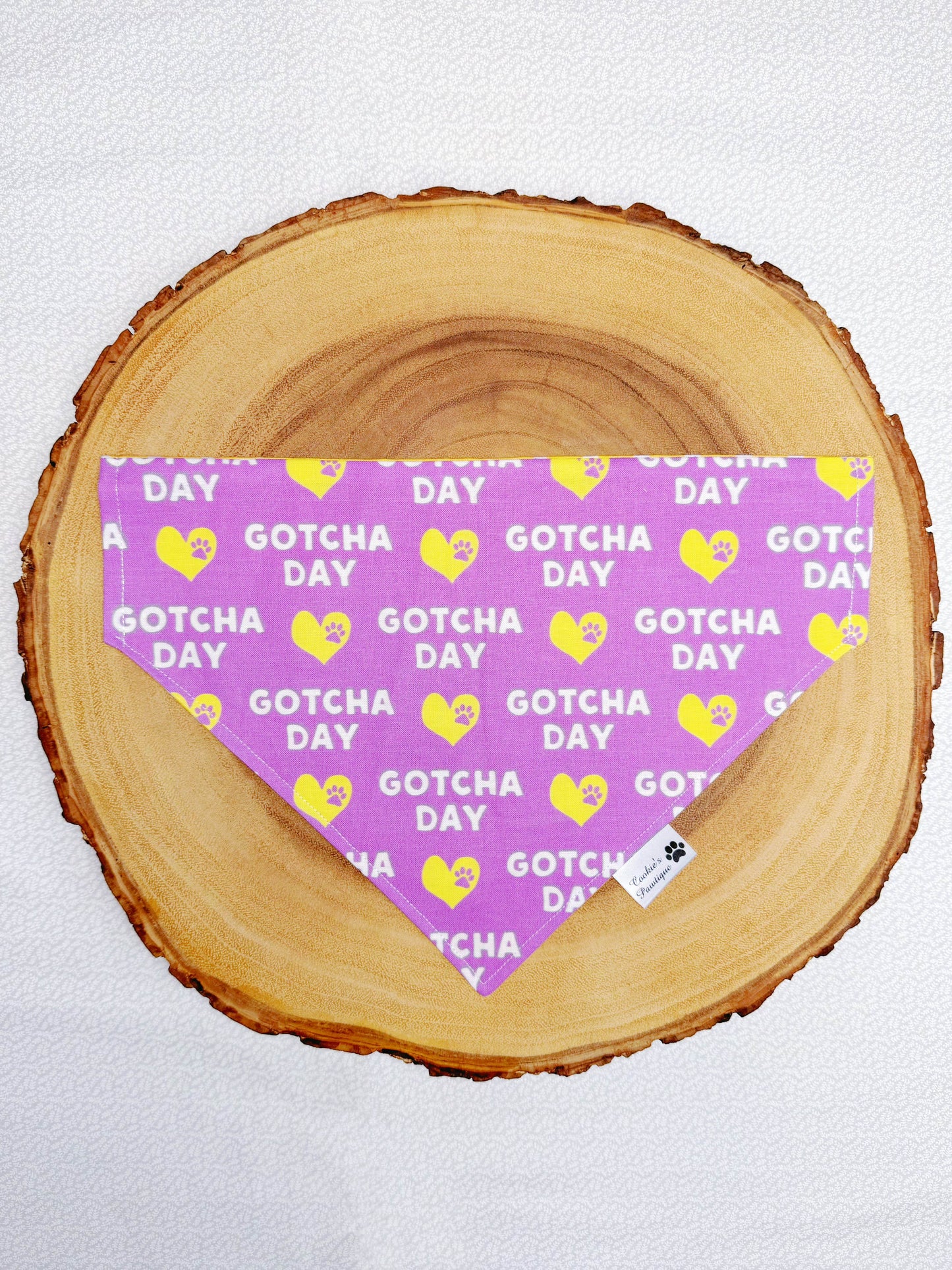Happy Gotcha Day Bandana - Purple