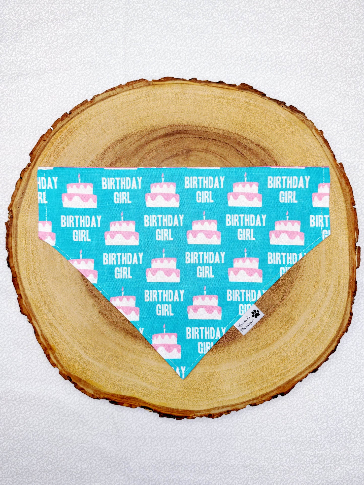 Birthday Girl Bandana - Sky Blue