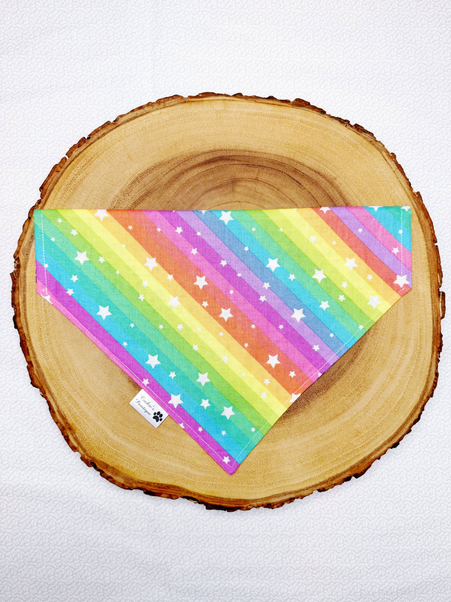 Colorful Leopards and Star Stripes Bandana