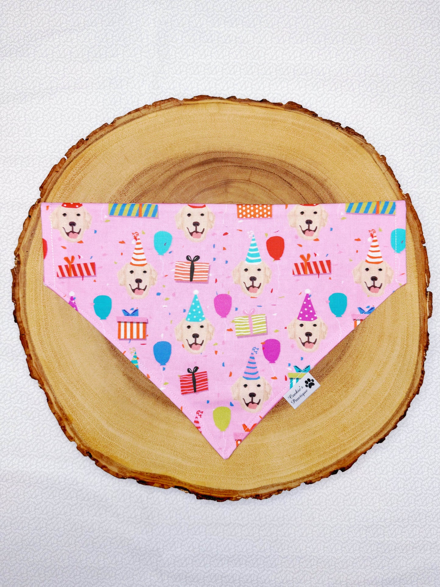 Golden Retriever Birthday Pawty Bandana
