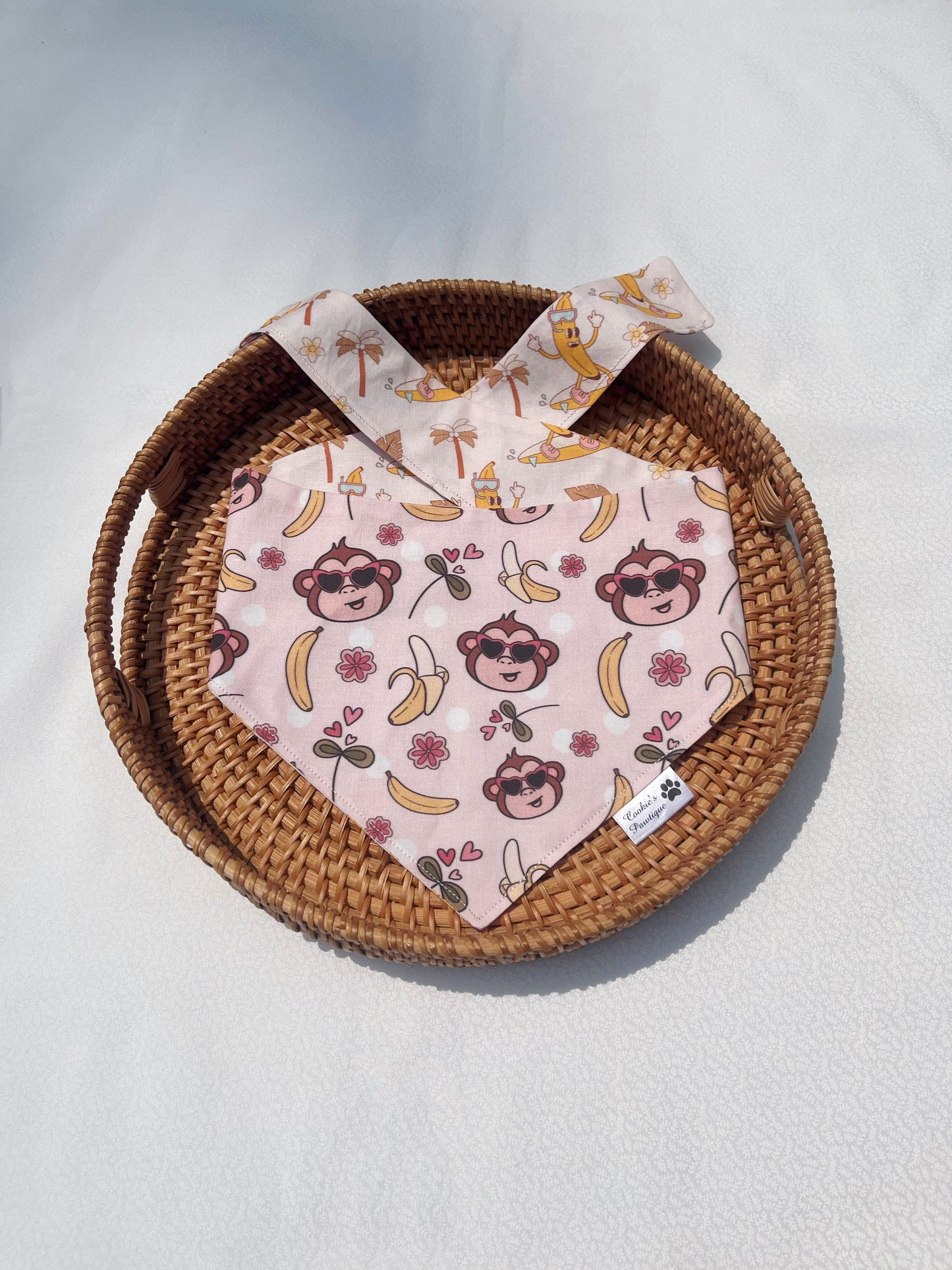Sunglasses Monkey And Surfing Banana Bandana