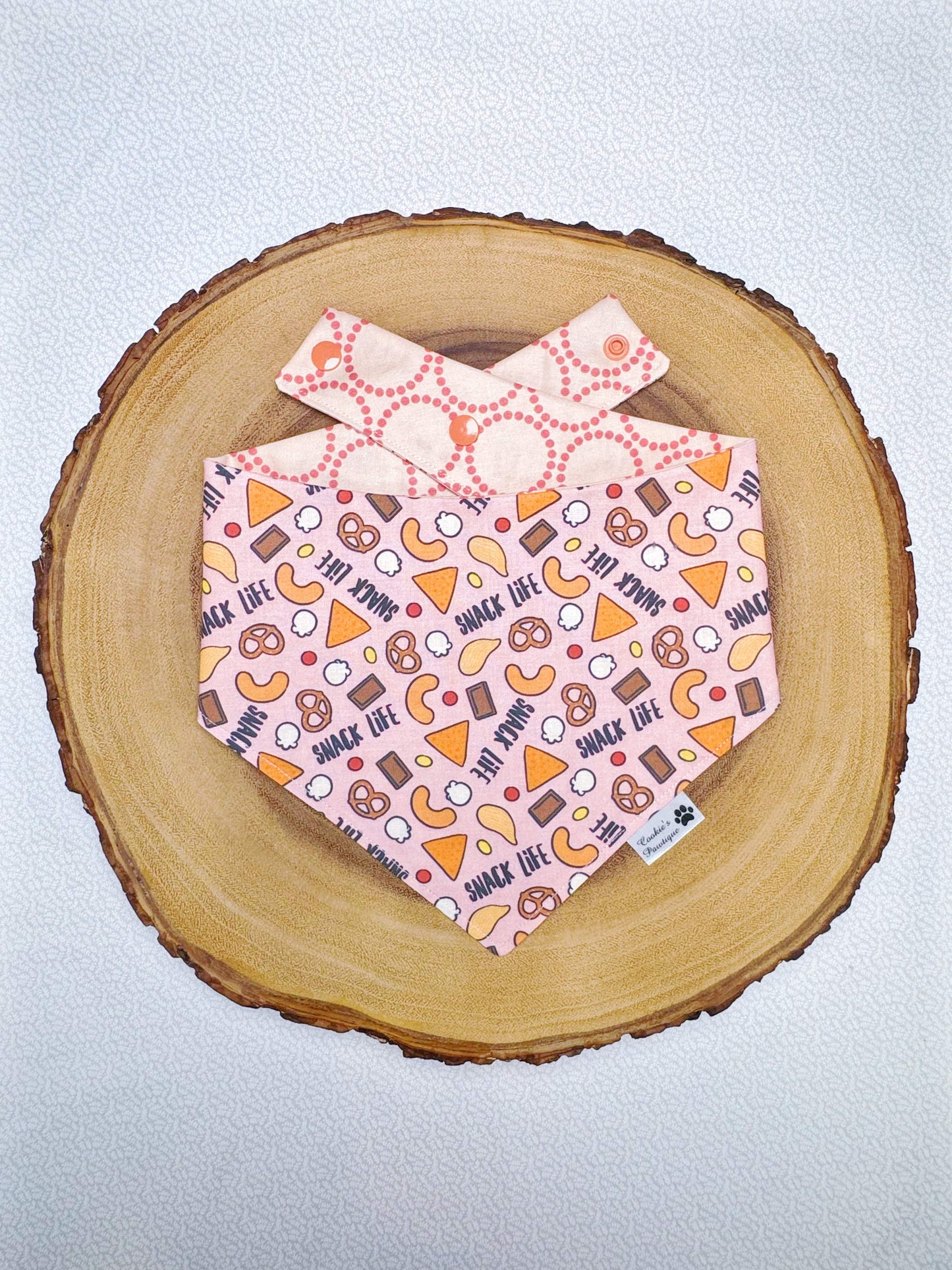Snack Life Bandana - Blush