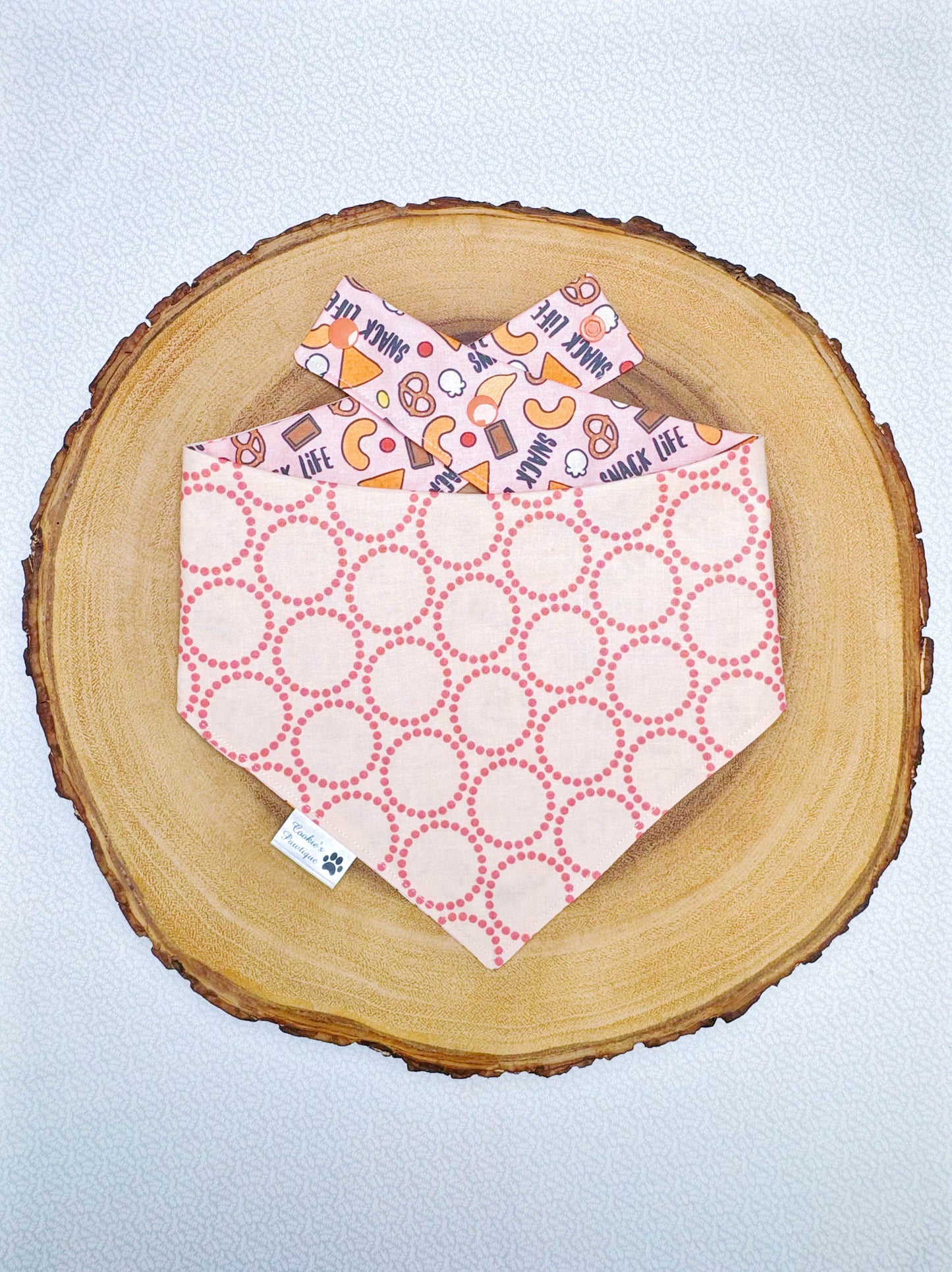 Snack Life Bandana - Blush
