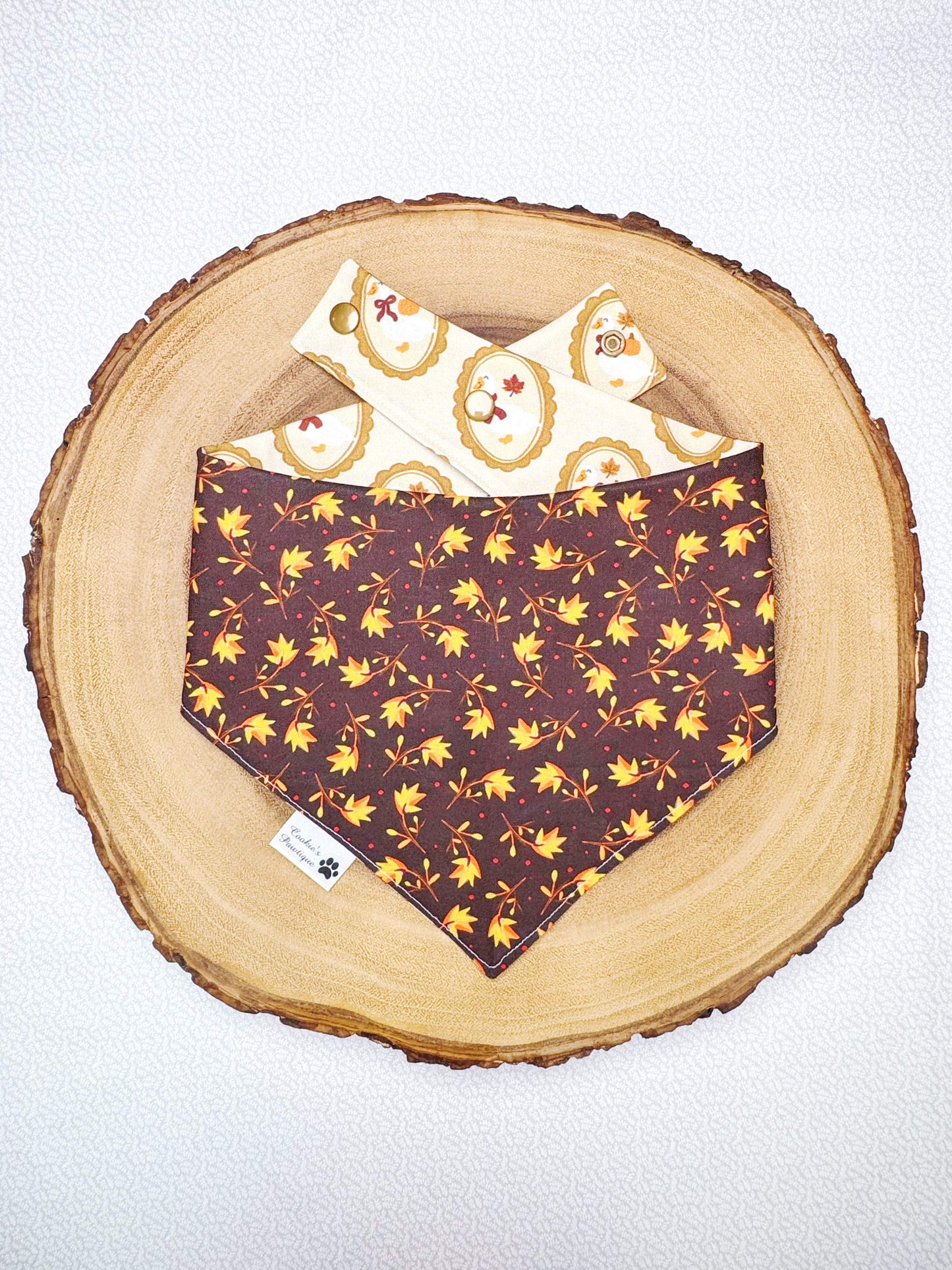 Fall Geese and Leaves Bandana