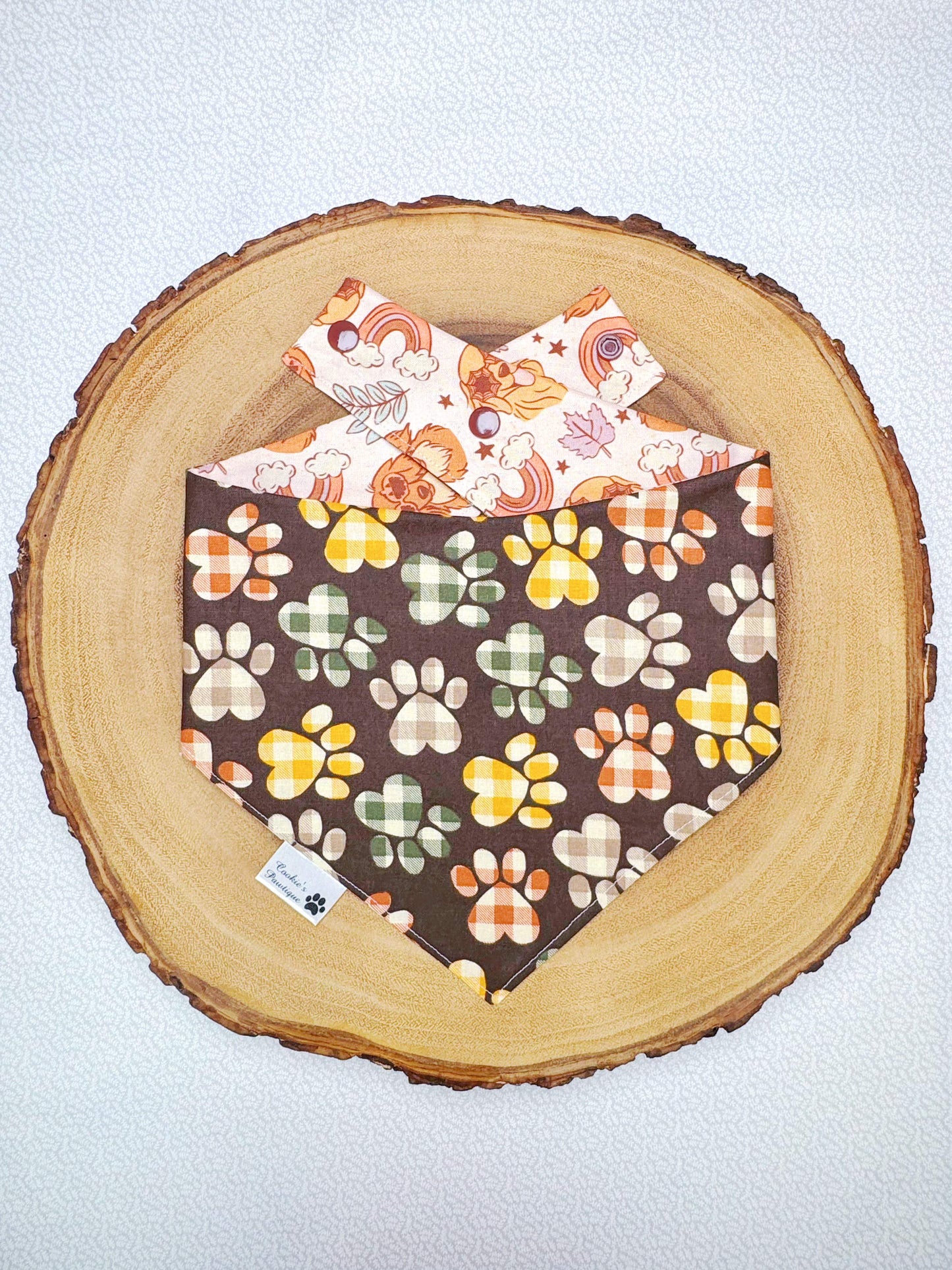 Fall Dogs and Paws Bandana