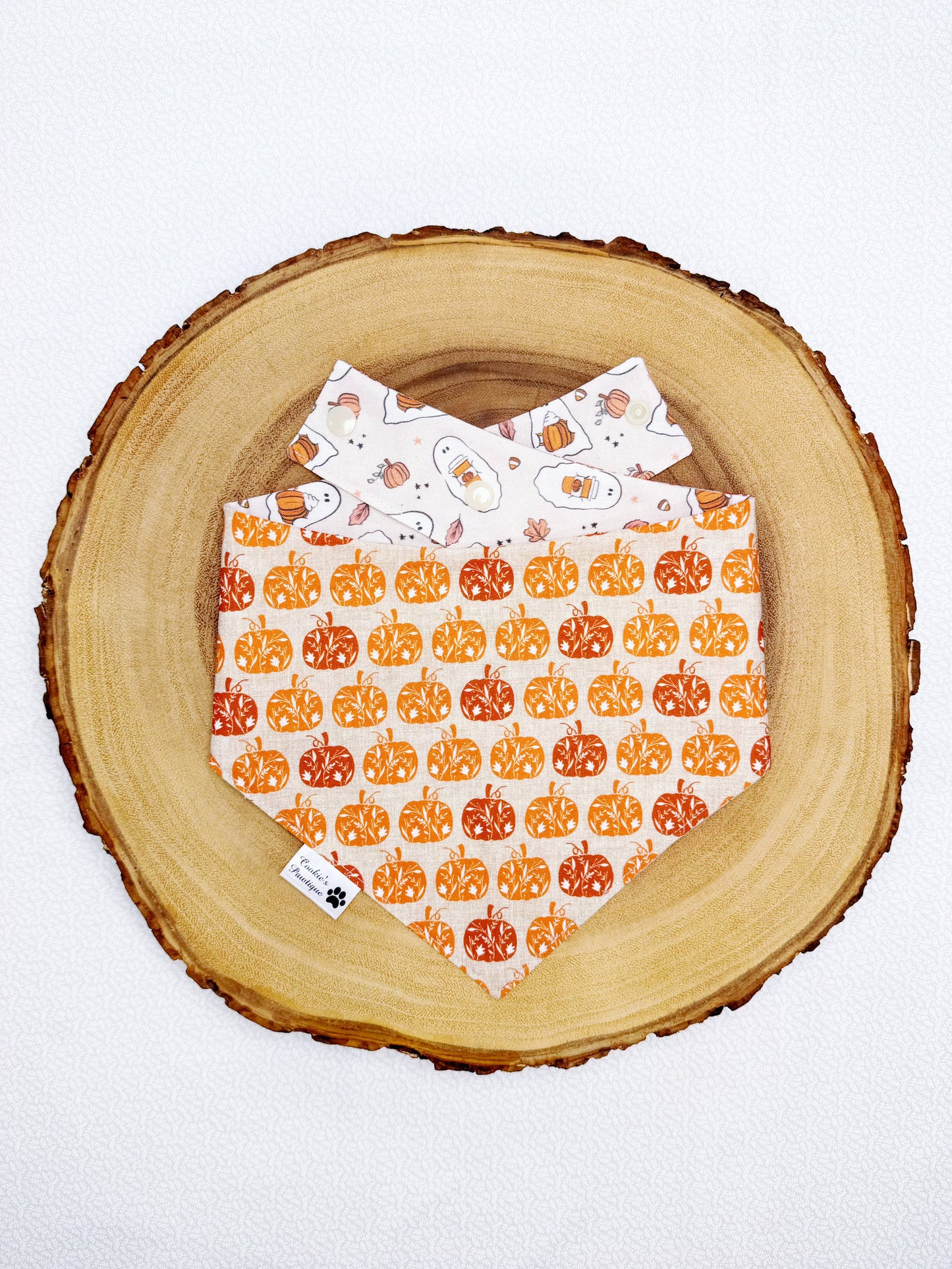 Pumpkin Spice Ghosts Bandana