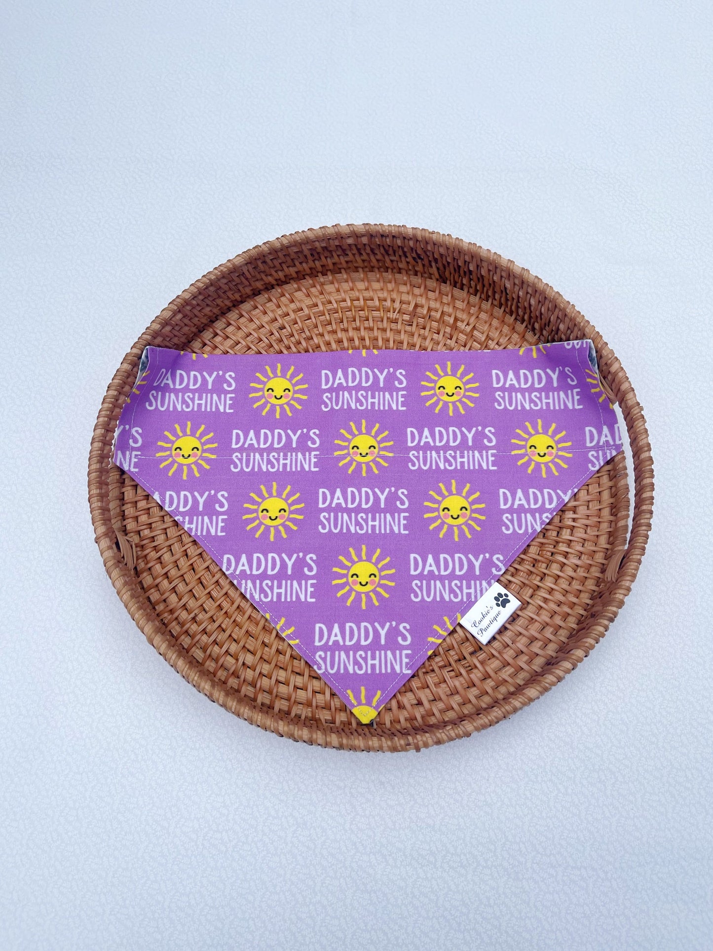 Daddy's Sunshine and Badass Like Dad Bandana - Purple