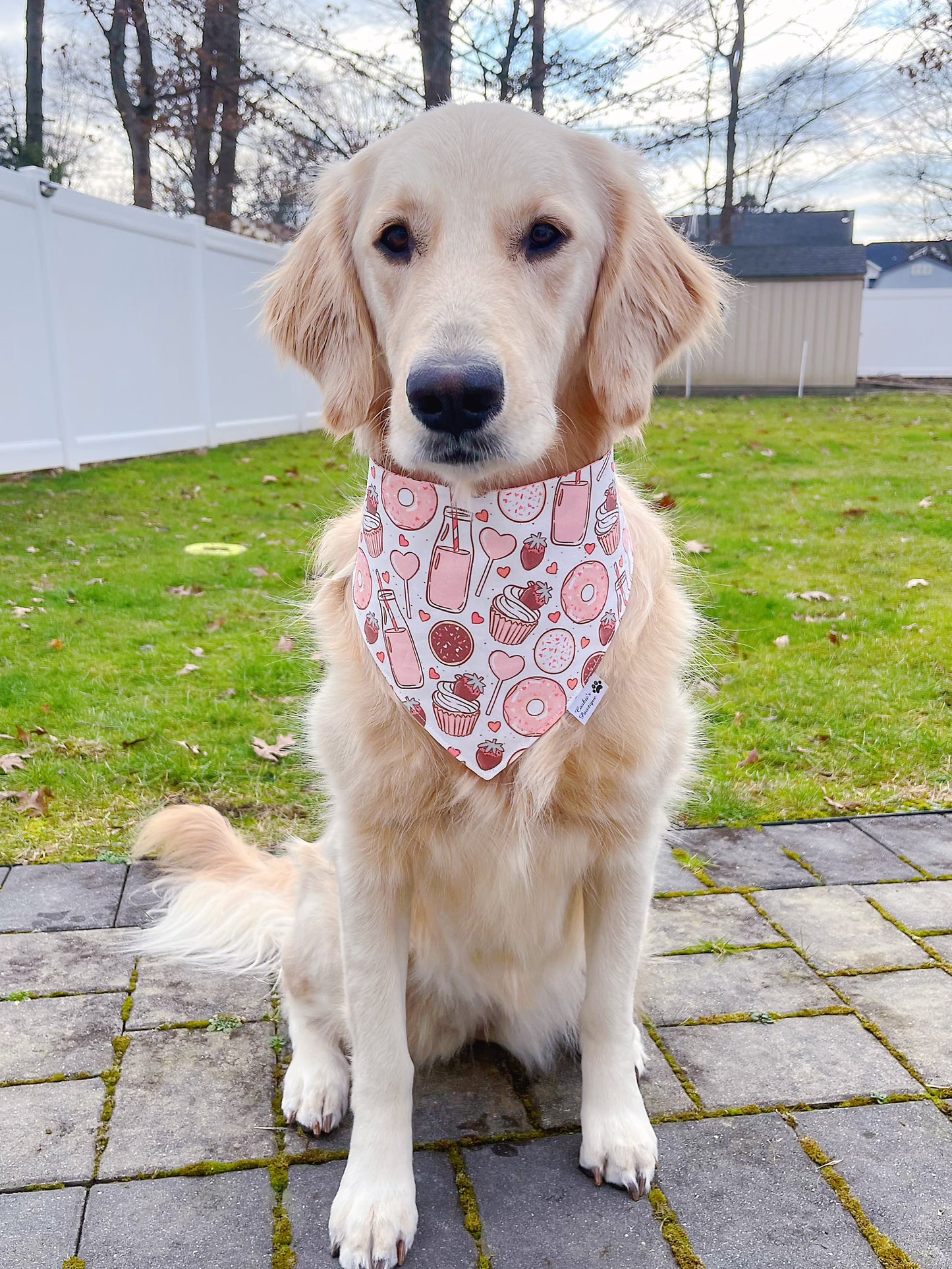 Yummy Treats And Heart Lollipops Bandana