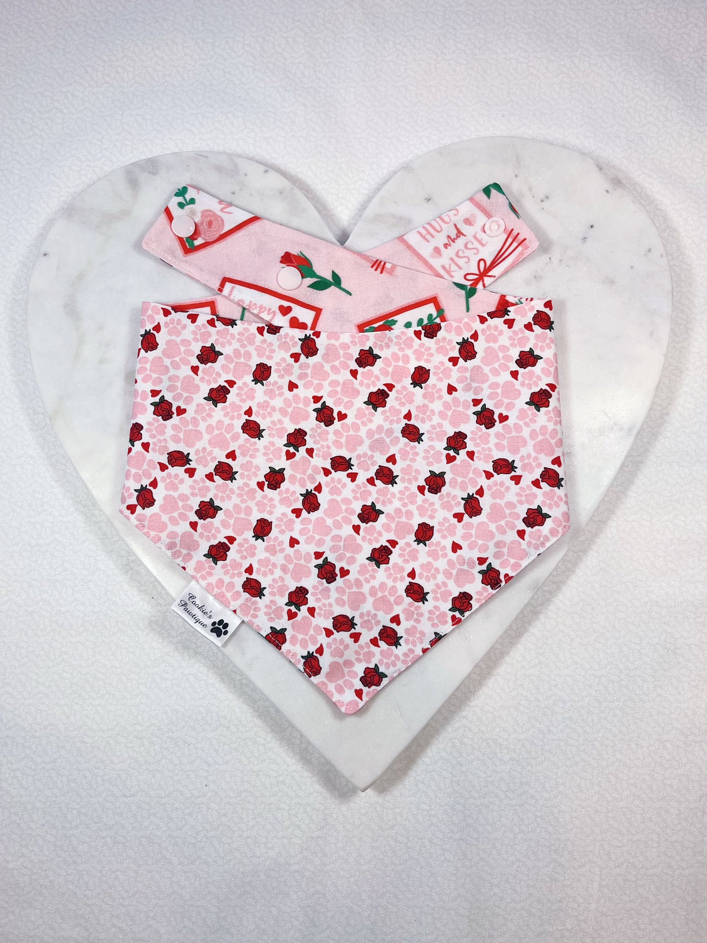 Valentine Cards And Roses Bandana