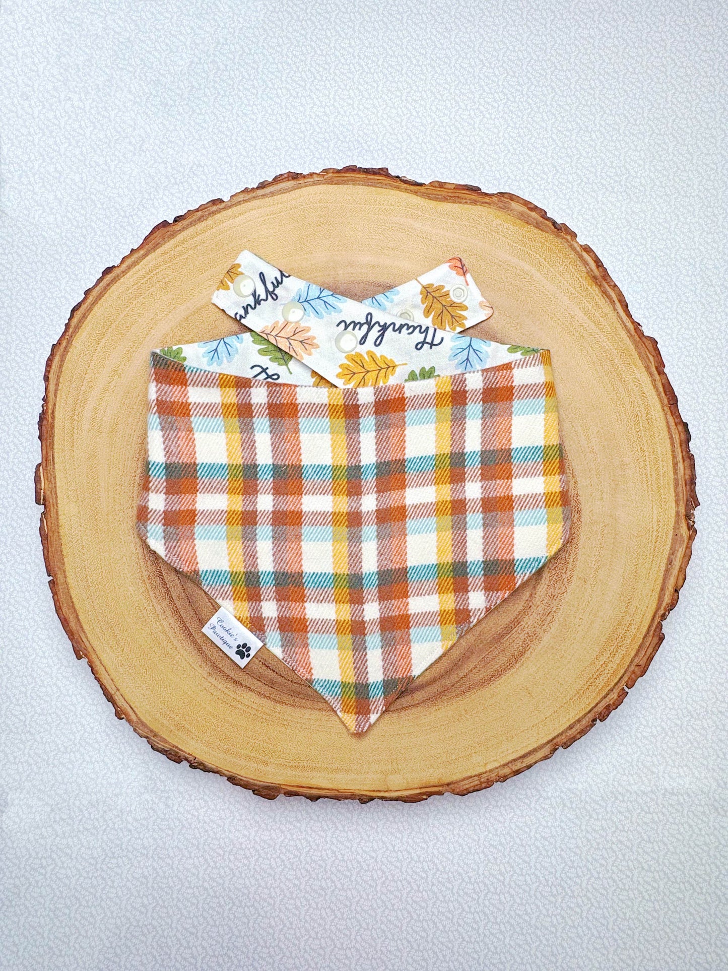 Thankful Season and Flannel Plaid Bandana
