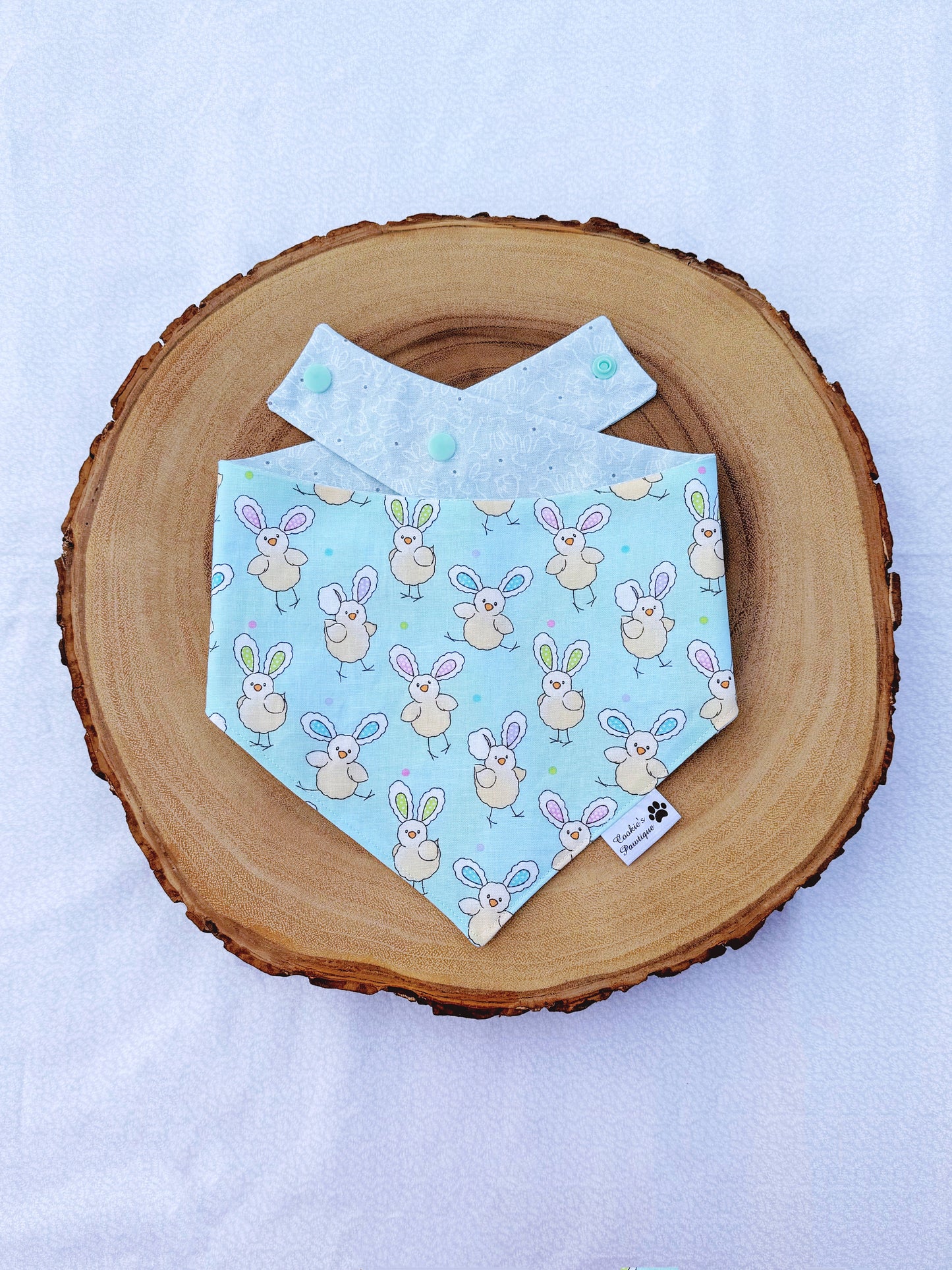 Chicks On Bunny Ears And Pastel Bunnies Bandana